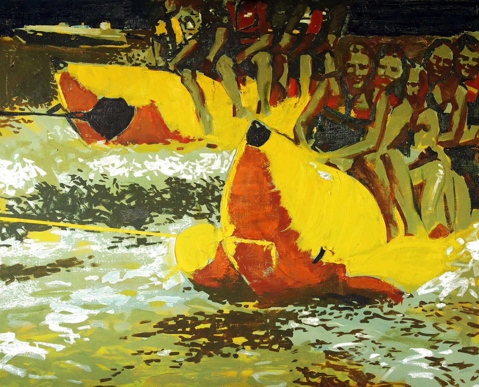 Oil painting Bananas Ed Potapenkov: Title: Oil painting Bananas Ed Potapenkov Description: 52POTAP Painter: Ed Potapenkov Size: 120x100 cm/47.24x39.37 inches Components: oil, canvas Original painting CONDITION: excellent ARTIST: Ed Pota