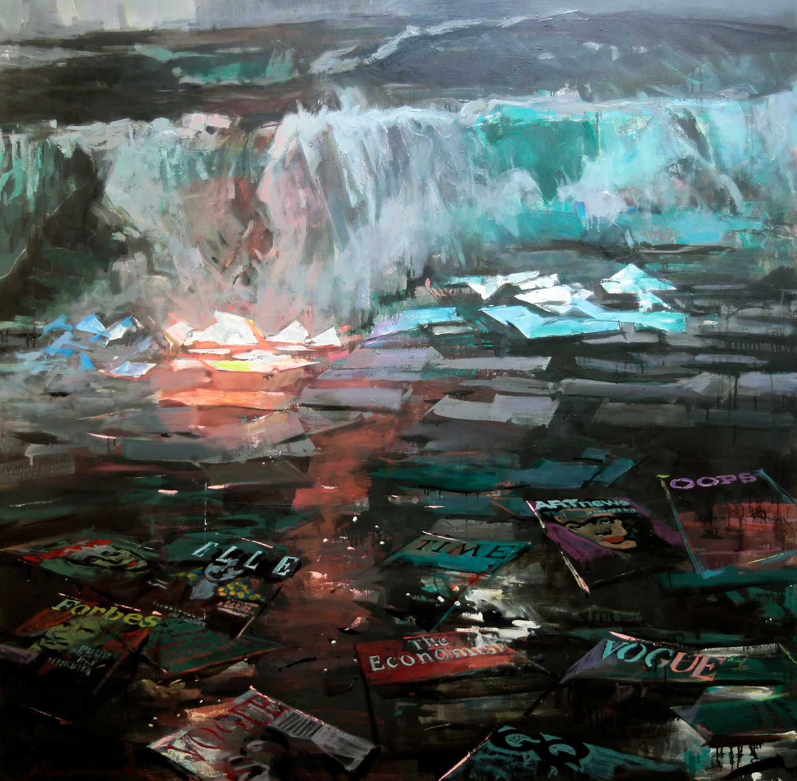 Oil painting Wave Ed Potapenkov: Title: Oil painting Wave Ed Potapenkov Description: 53POTAP Painter: Ed Potapenkov Size: 150x150 cm/59.05x59.05 inches Components: oil, canvas Original painting CONDITION: excellent ARTIST: Ed Potapen