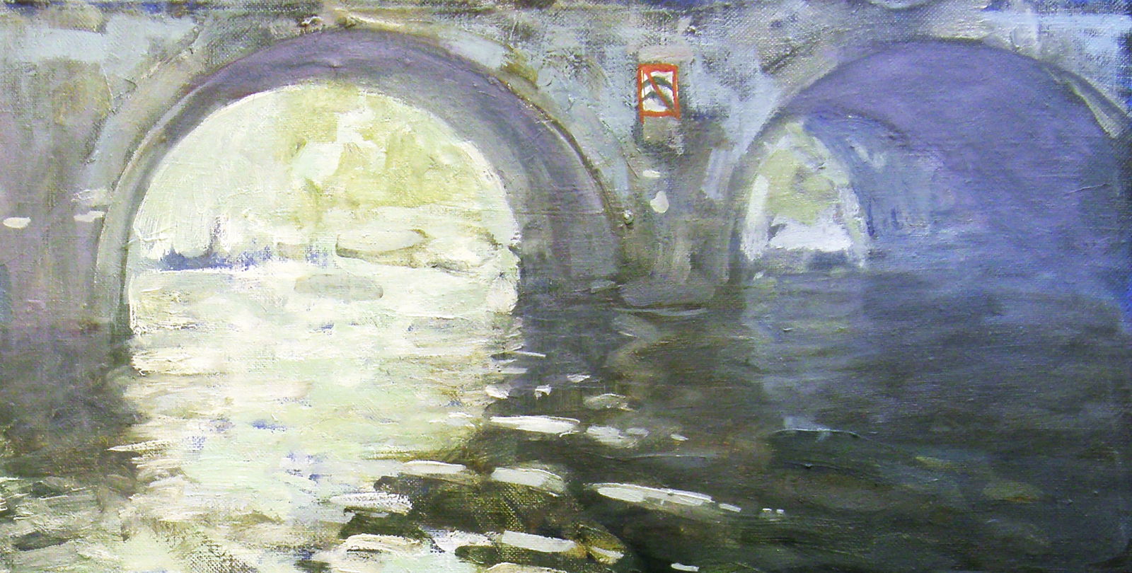 Oil painting Ancient Bridge Ed Potapenkov - 3