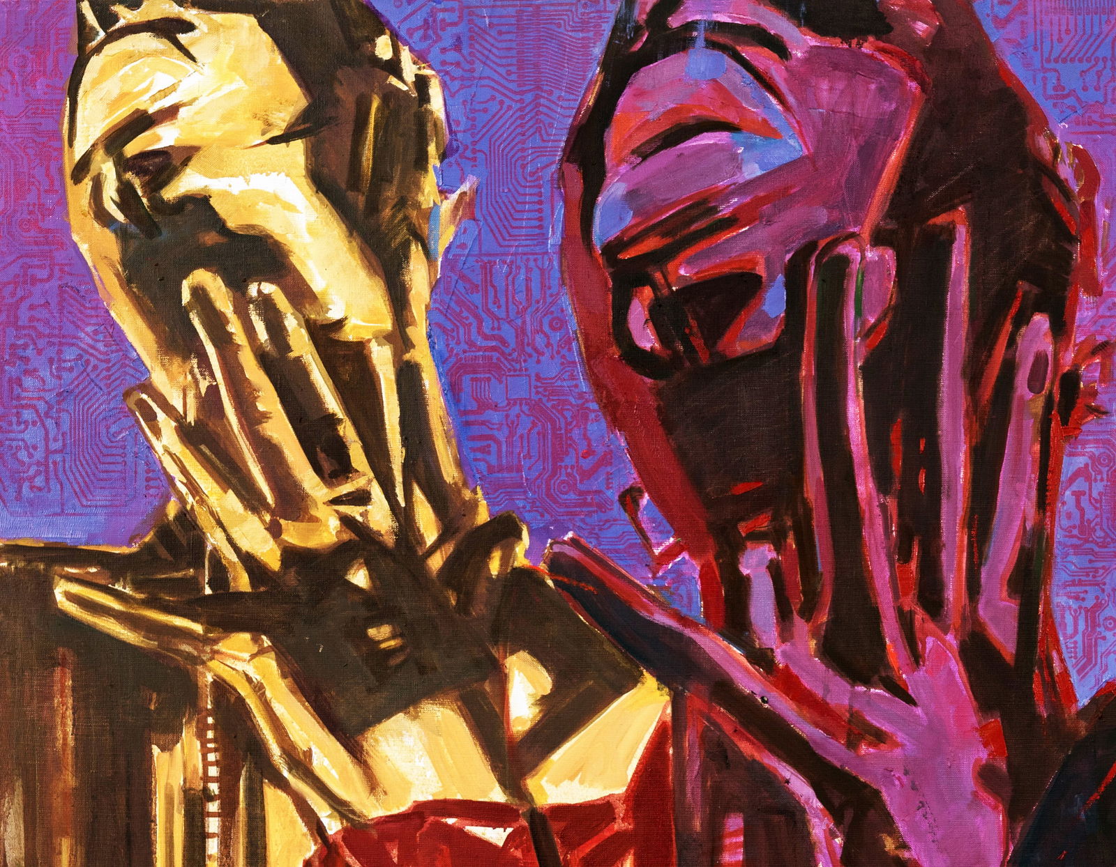 Acrylic painting Theater Ed Potapenkov - 2