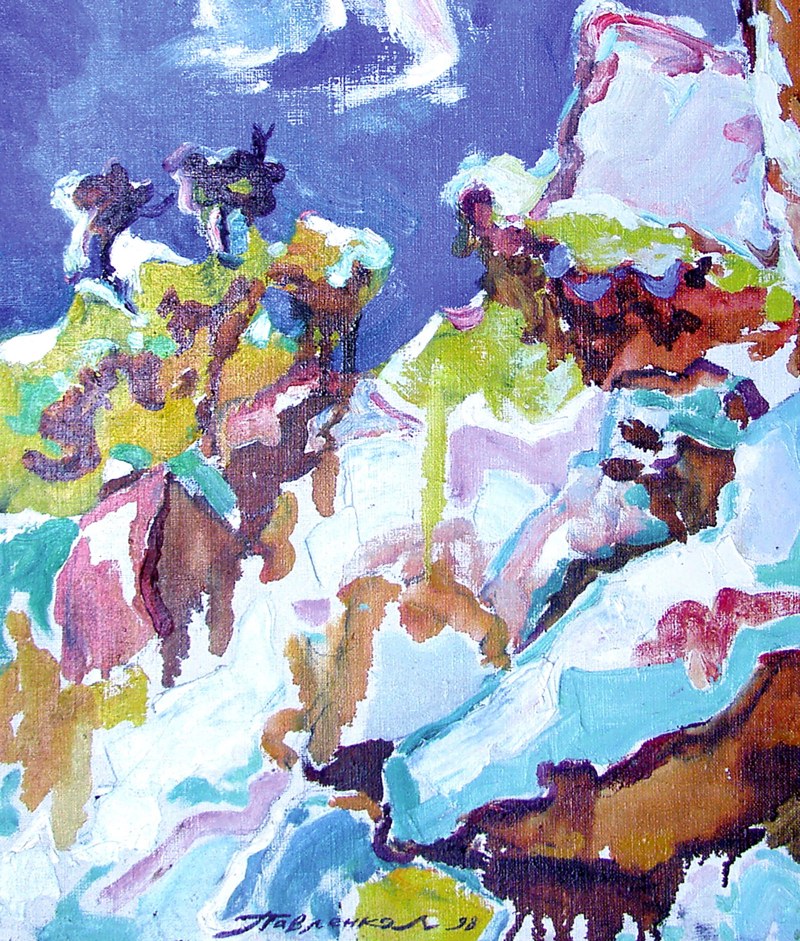 Oil painting In the mountains Leonid Pavlenko - 4