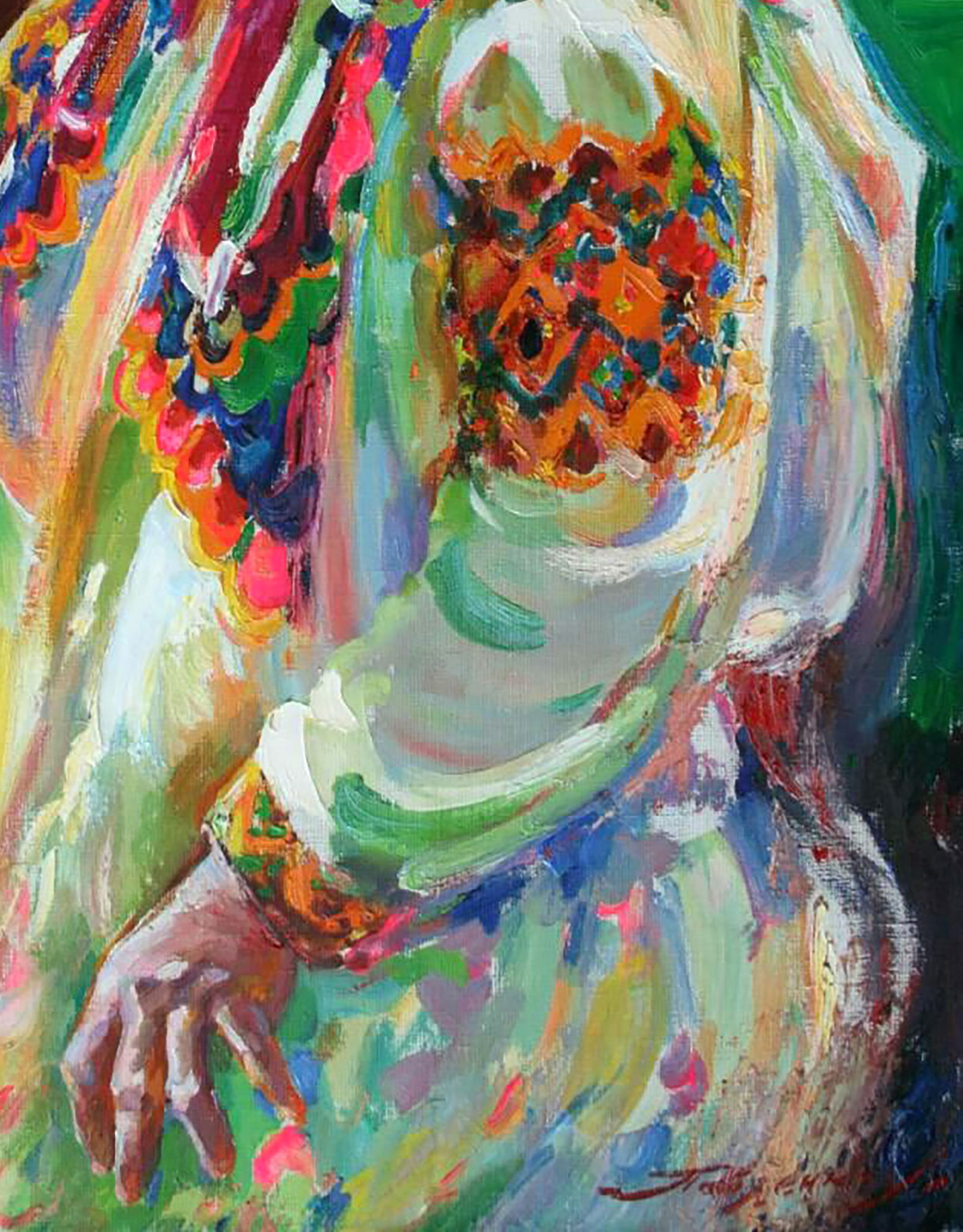 Oil painting In festive clothes Leonid Pavlenko - 5