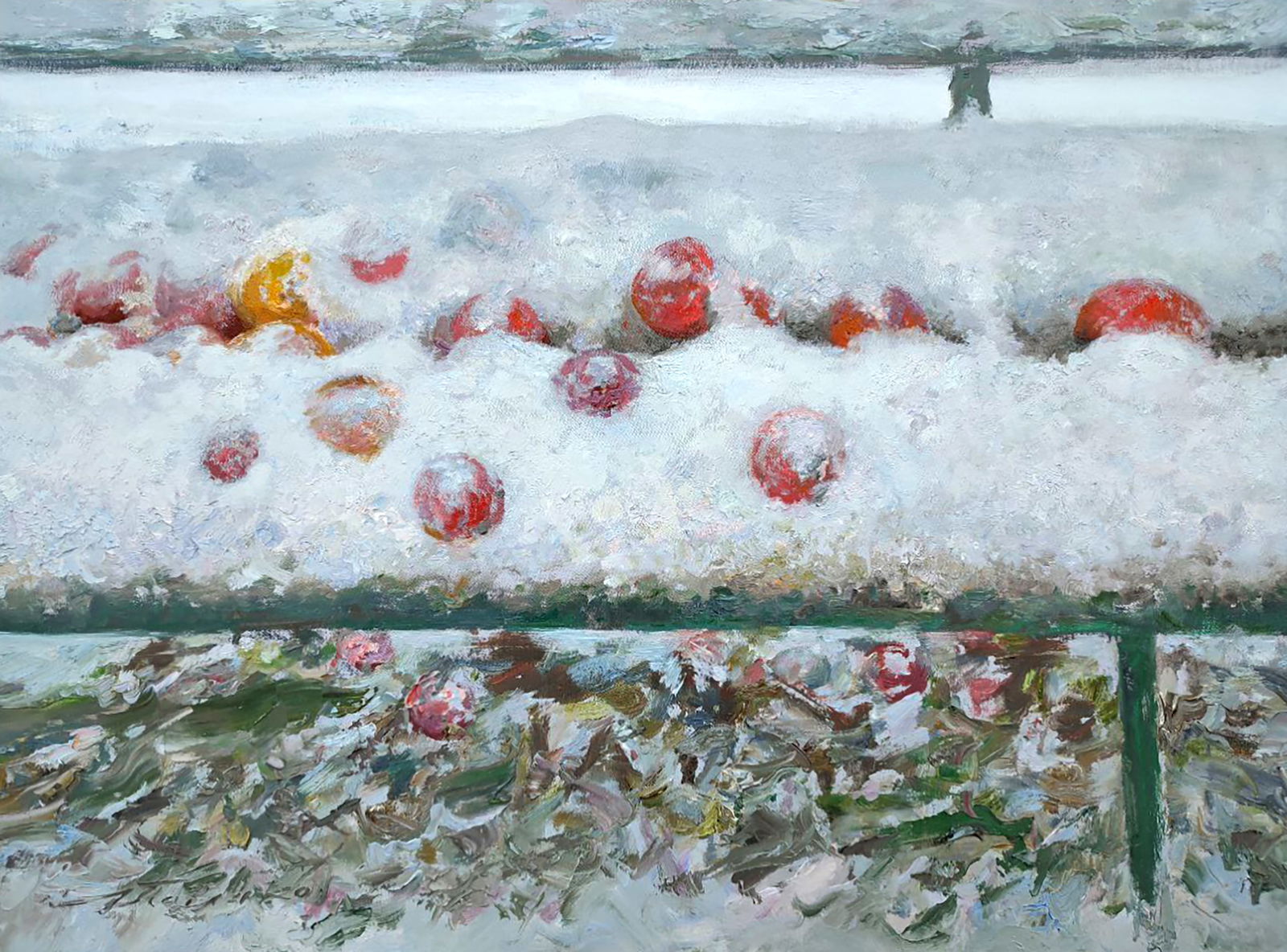 Oil painting In the parent's garden Leonid Pavlenko: Title: Oil painting In the parent's garden Leonid Pavlenko Description: 11PAVL Painter: Leonid Pavlenko Size: 60x80 cm/23.62x31.49 inches Components: oil, canvas Original painting CONDITION: excellent