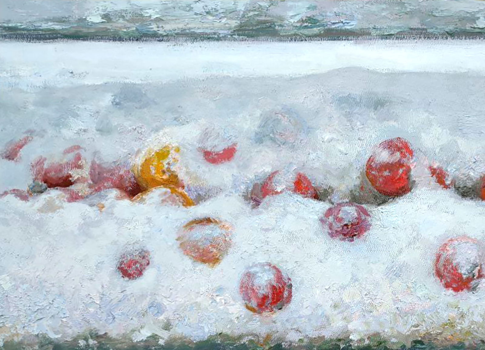 Oil painting In the parent's garden Leonid Pavlenko - 2