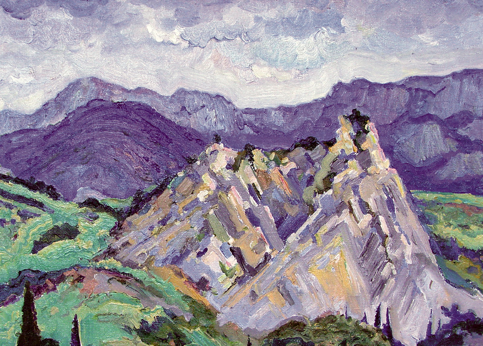 Oil painting Spring in the mountains Leonid Pavlenko - 3