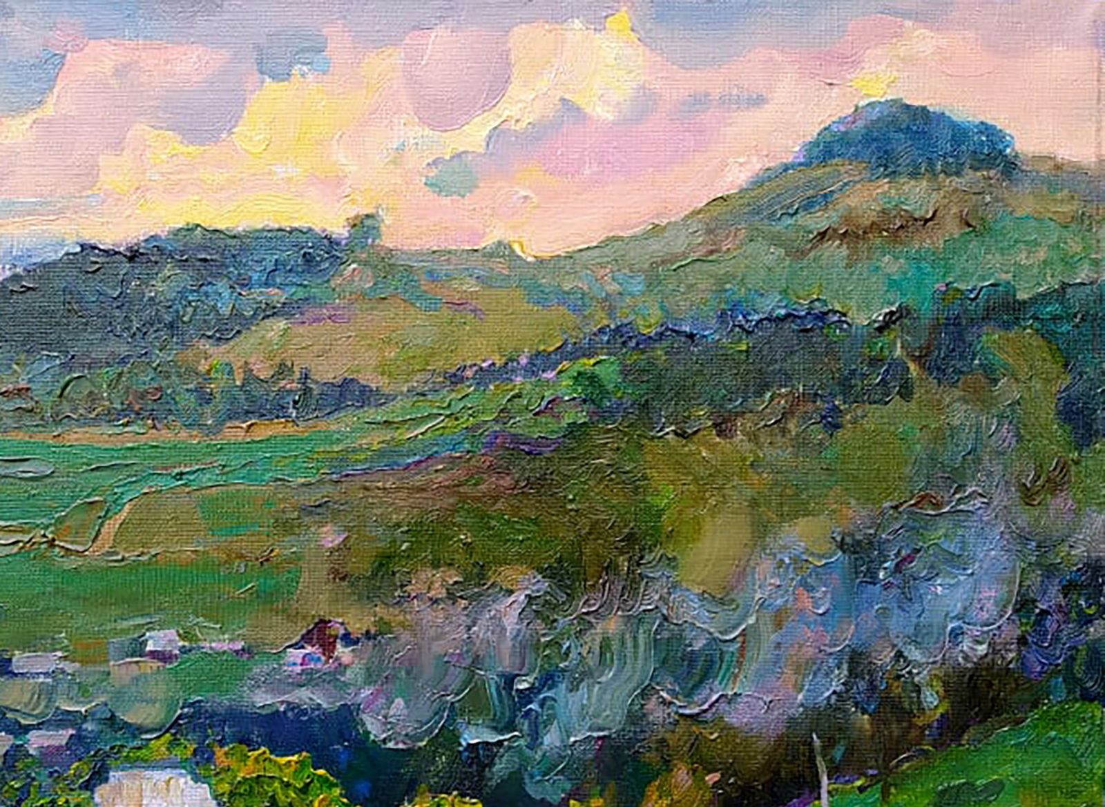 Oil painting Evening in the mountains Leonid Pavlenko - 3