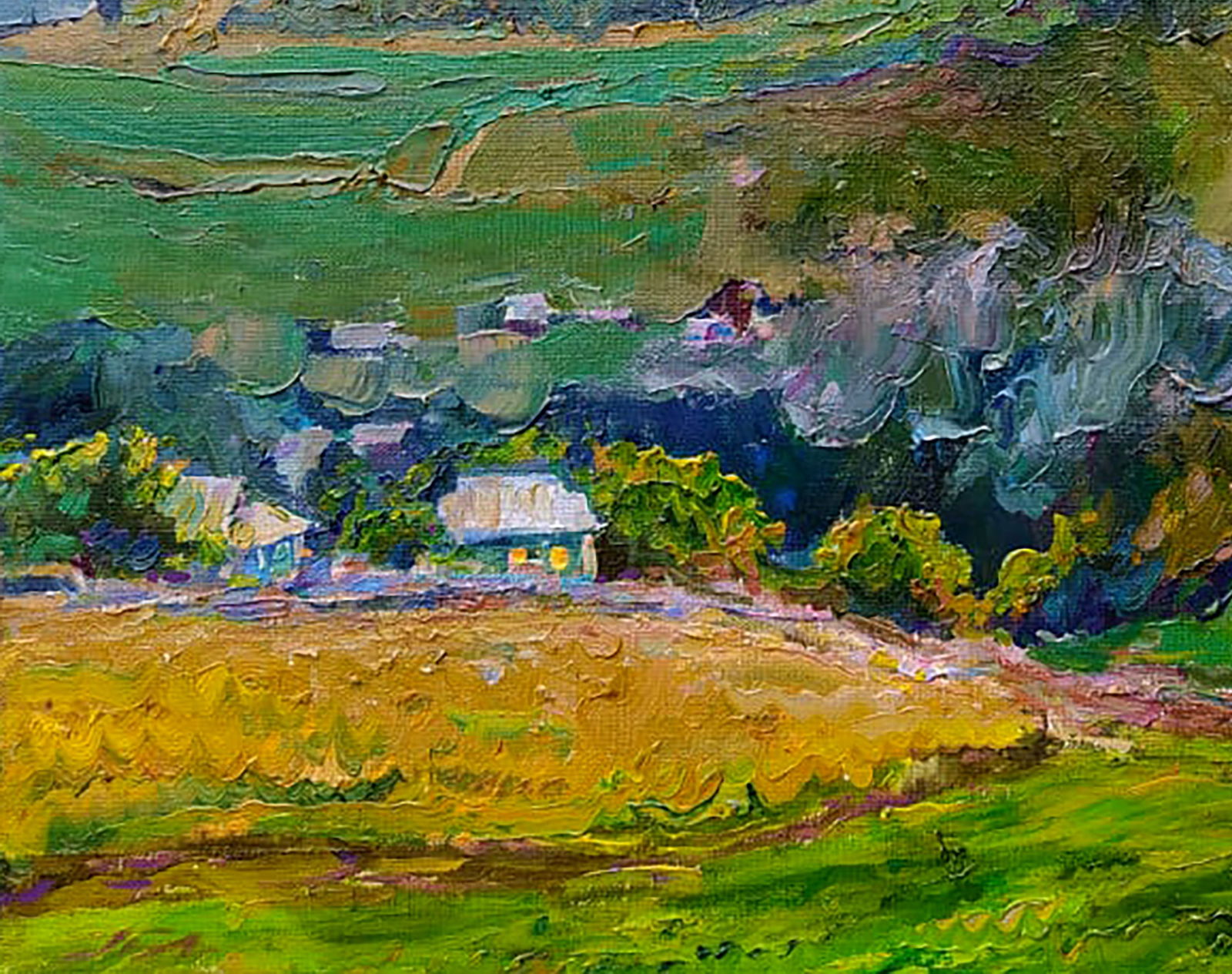 Oil painting Evening in the mountains Leonid Pavlenko - 4