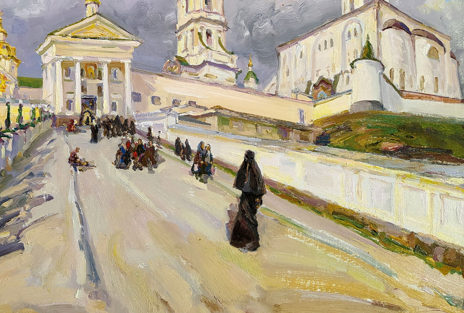 Oil painting Entrance to the Lavra Leonid Pavlenko - 5
