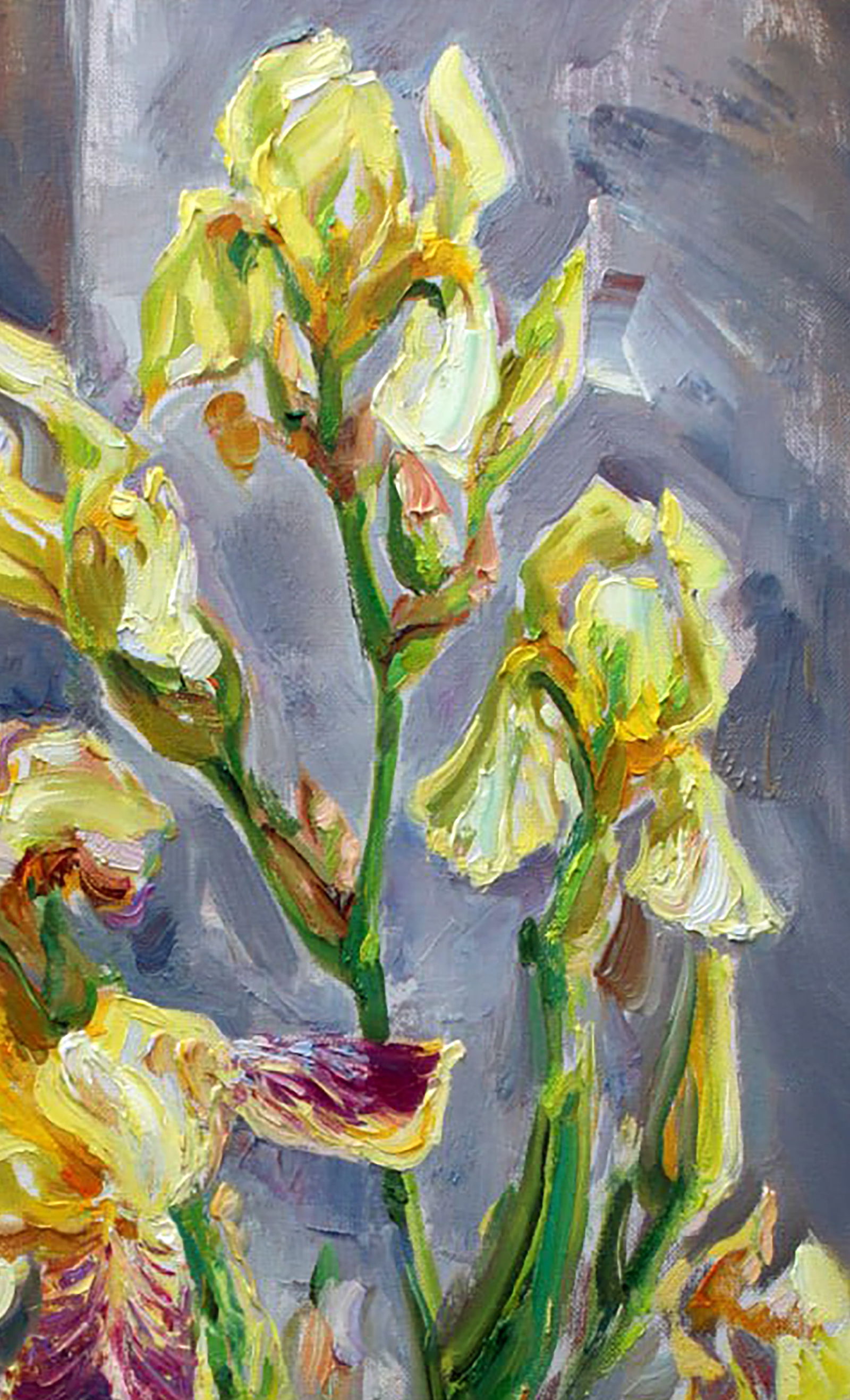 Oil painting Yellow irises Leonid Pavlenko - 3