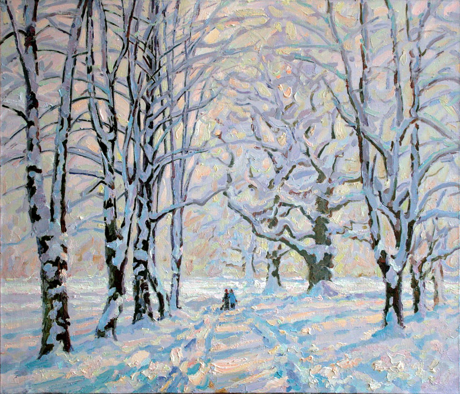 Oil painting Winter's Tale Leonid Pavlenko: Title: Oil painting Winter's Tale Leonid Pavlenko Description: 37PAVL Painter: Leonid Pavlenko Size: 65x75 cm/25.59x29.52 inches Components: oil, canvas Original painting CONDITION: excellent ARTIST:
