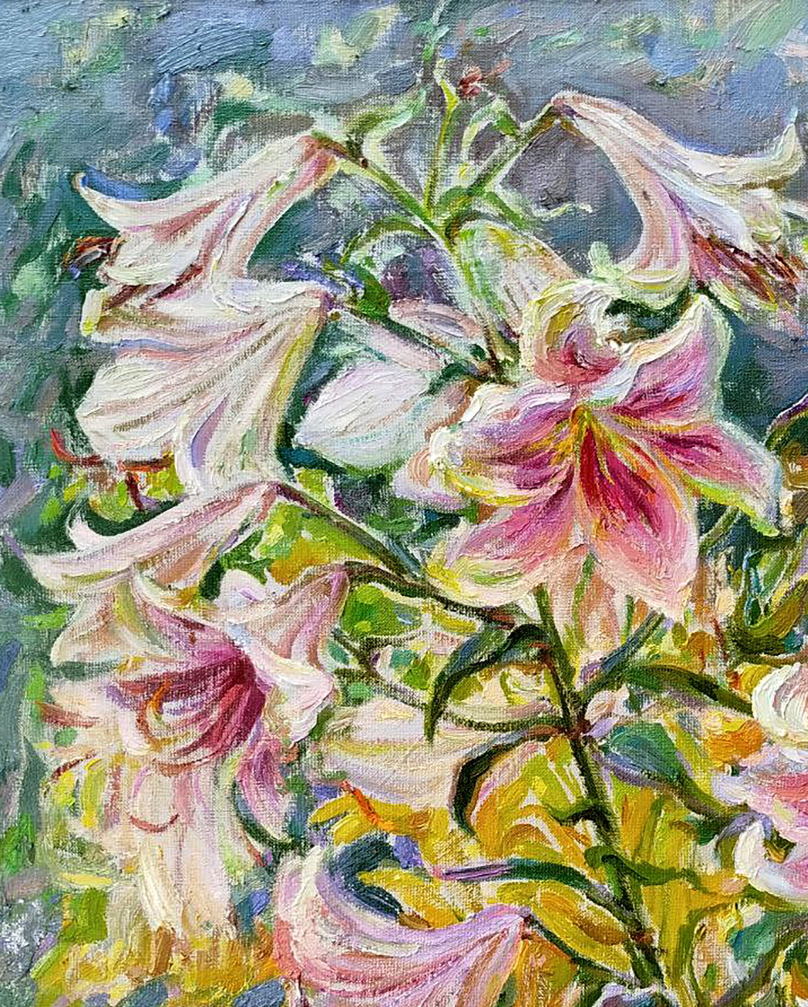Oil painting Lilies are blooming Leonid Pavlenko - 2