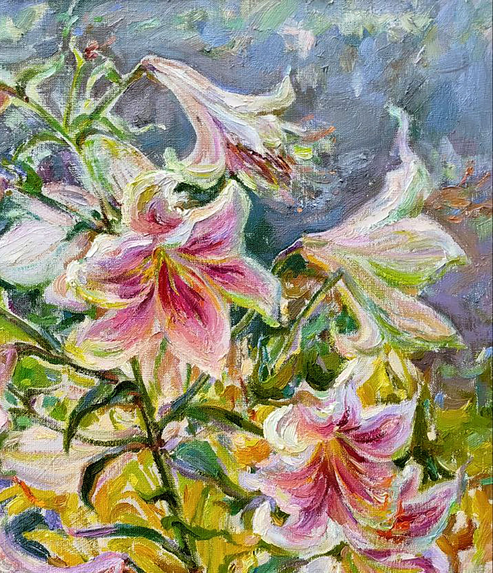 Oil painting Lilies are blooming Leonid Pavlenko - 3