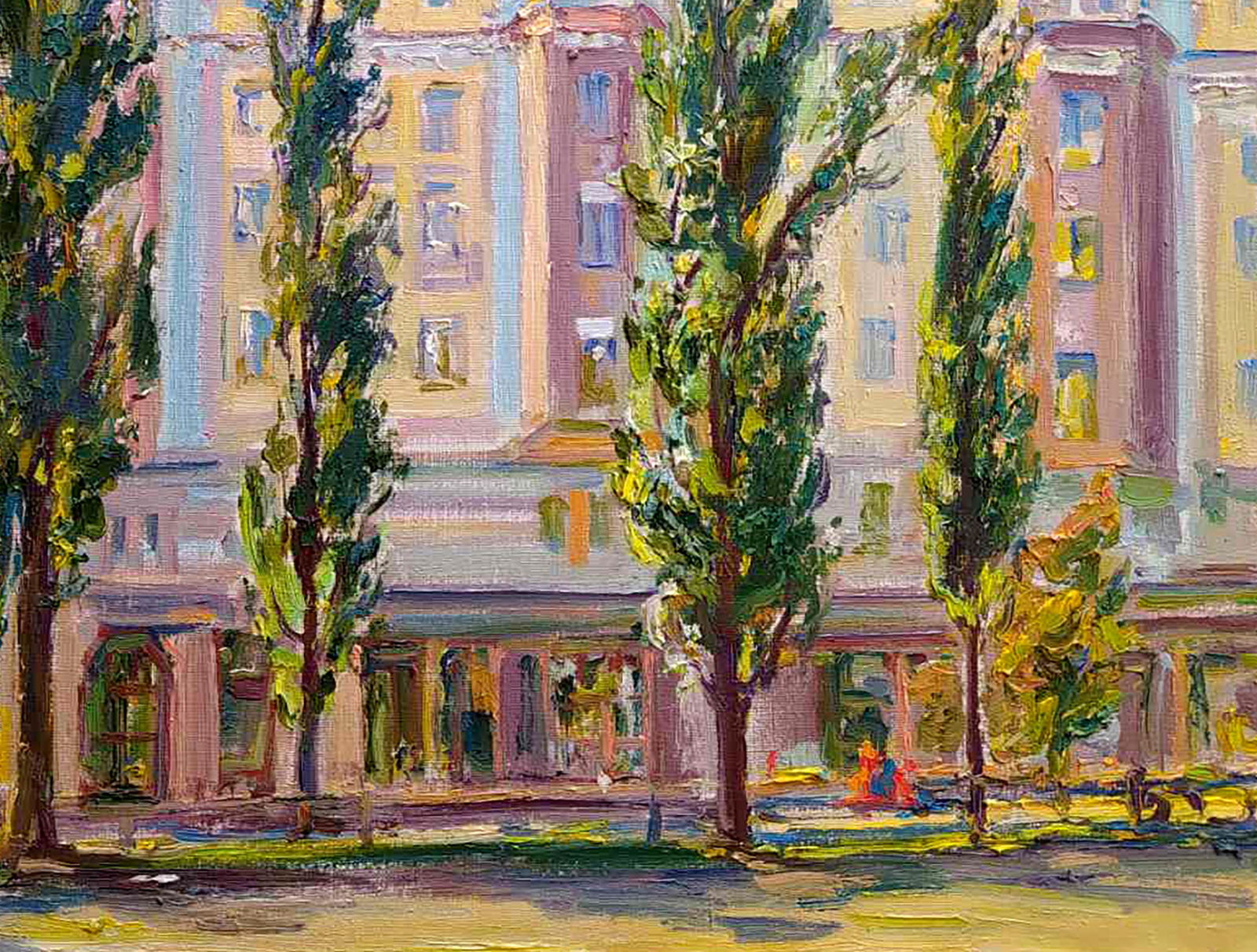 Oil painting On the boulevard Leonid Pavlenko - 5
