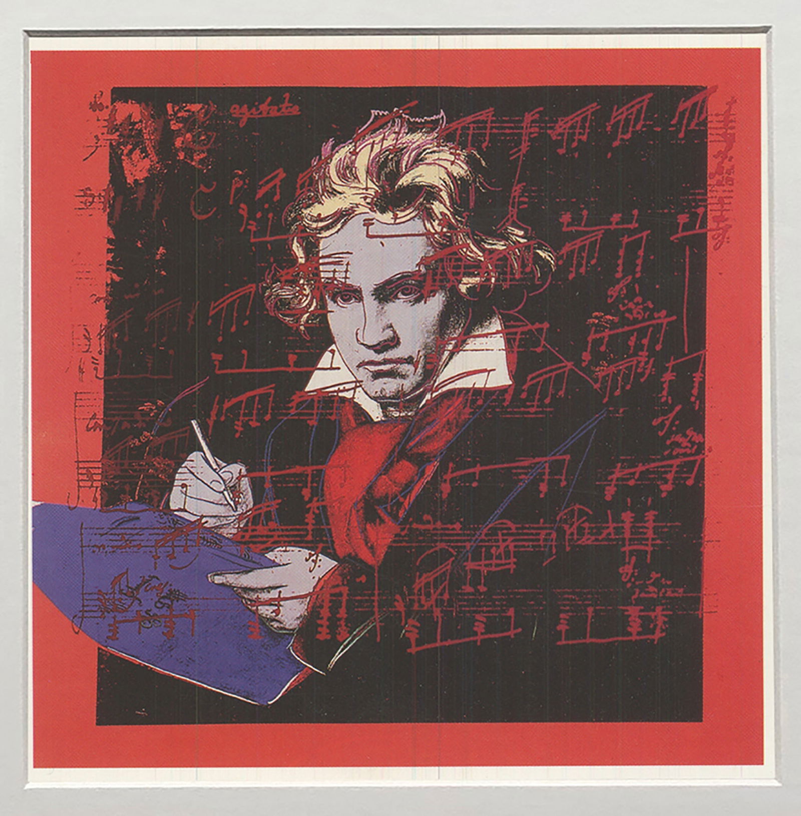 Andy Warhol - Beethoven- Blue Book - Offset Lithograph 6" x 4.25" - 2