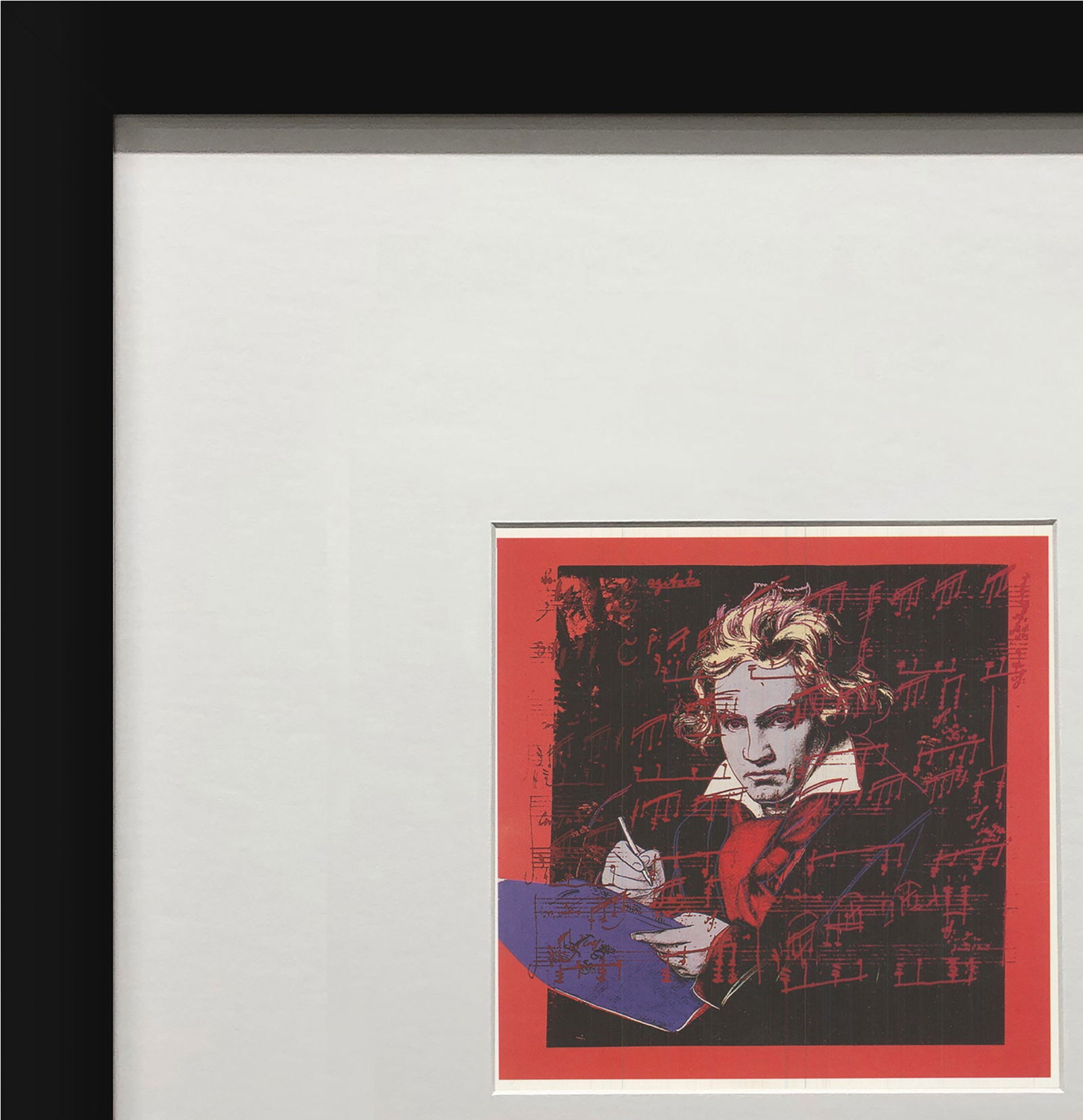 Andy Warhol - Beethoven- Blue Book - Offset Lithograph 6" x 4.25" - 3