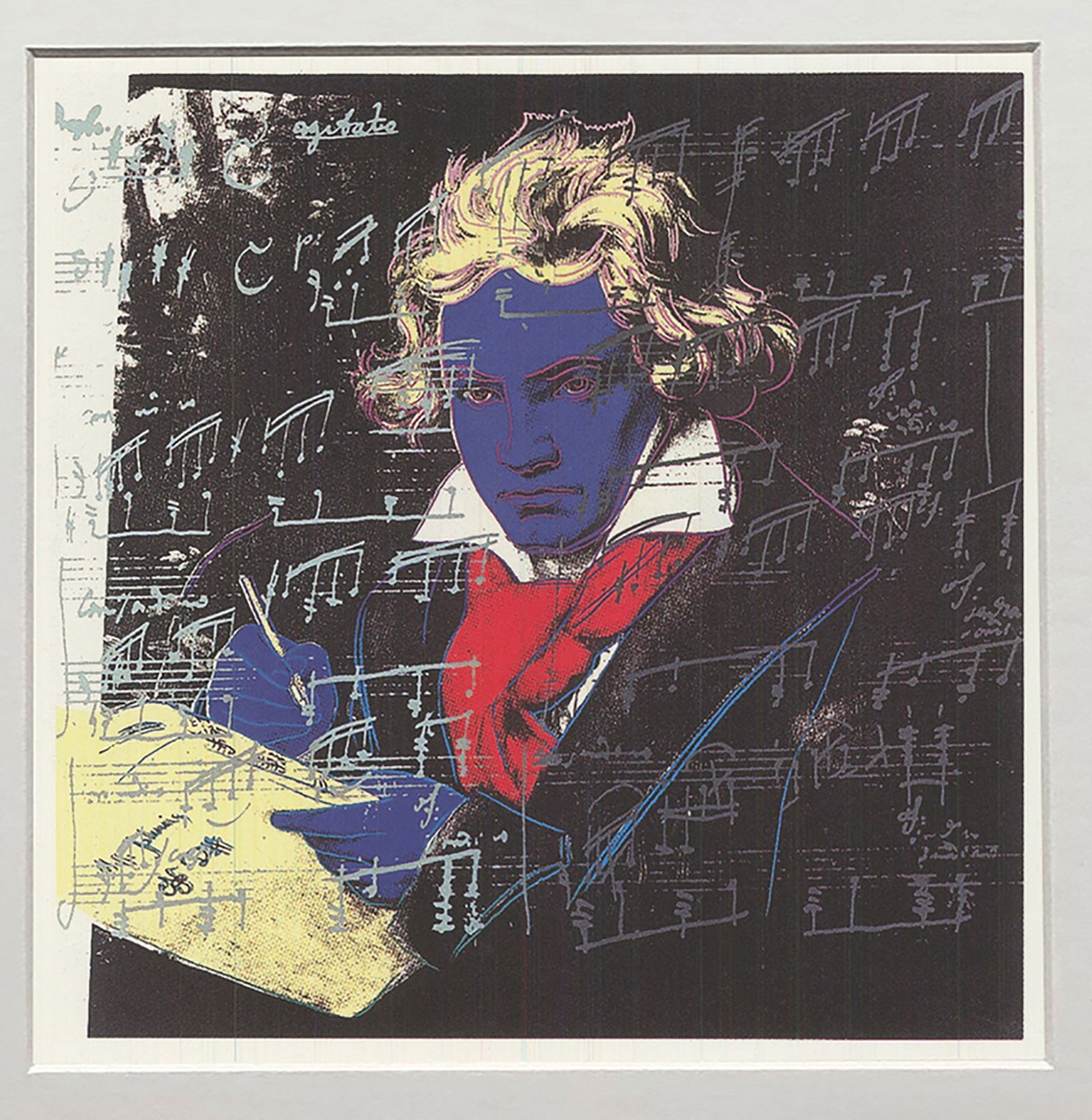 Andy Warhol - Beethoven- Yellow Book - 1992 Offset Lithograph 6" x 4.25" - 2