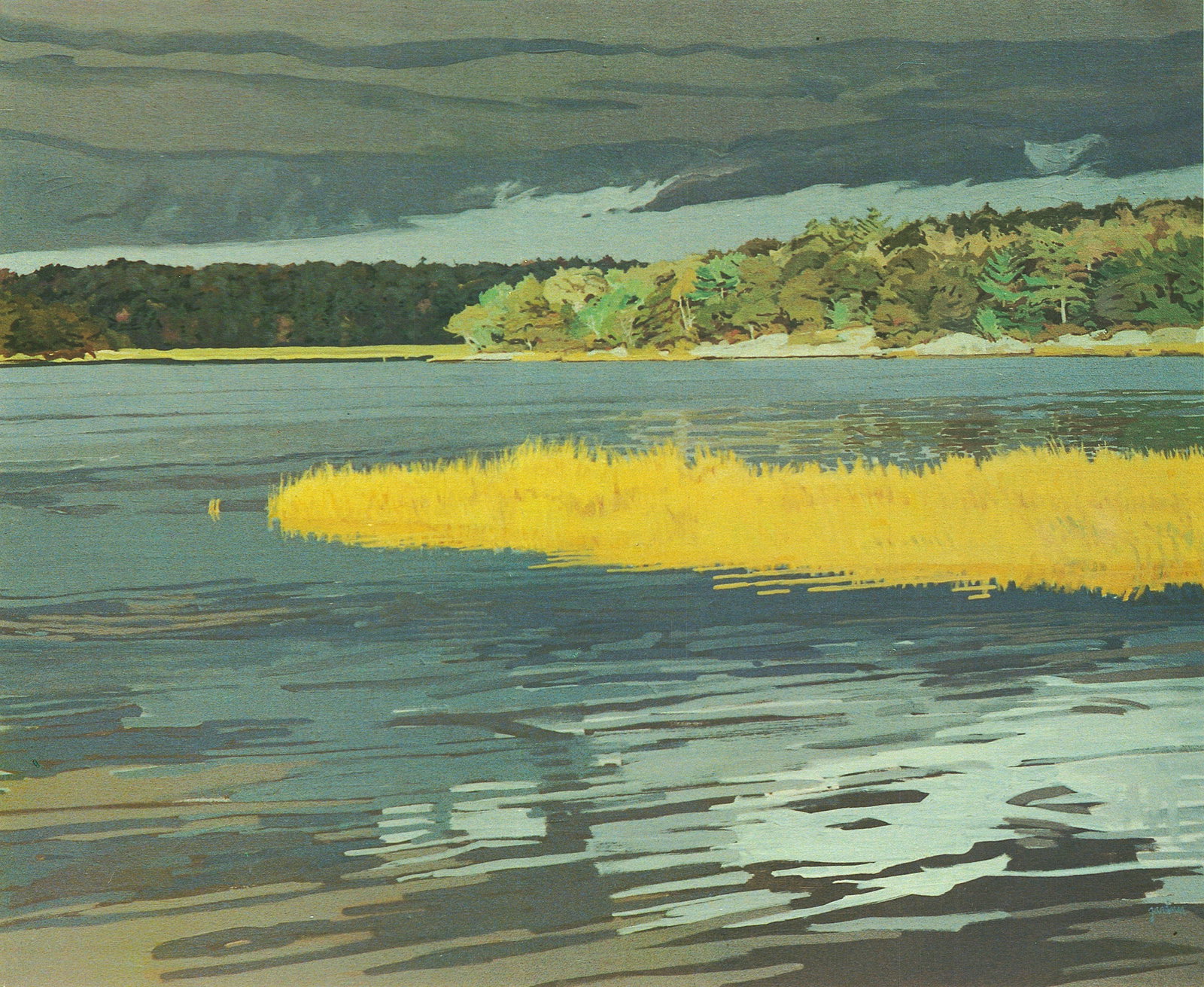 Sheila Gardner - Before the Rain - 1982 Offset Lithograph - SIGNED 20" x 24.5" - 3