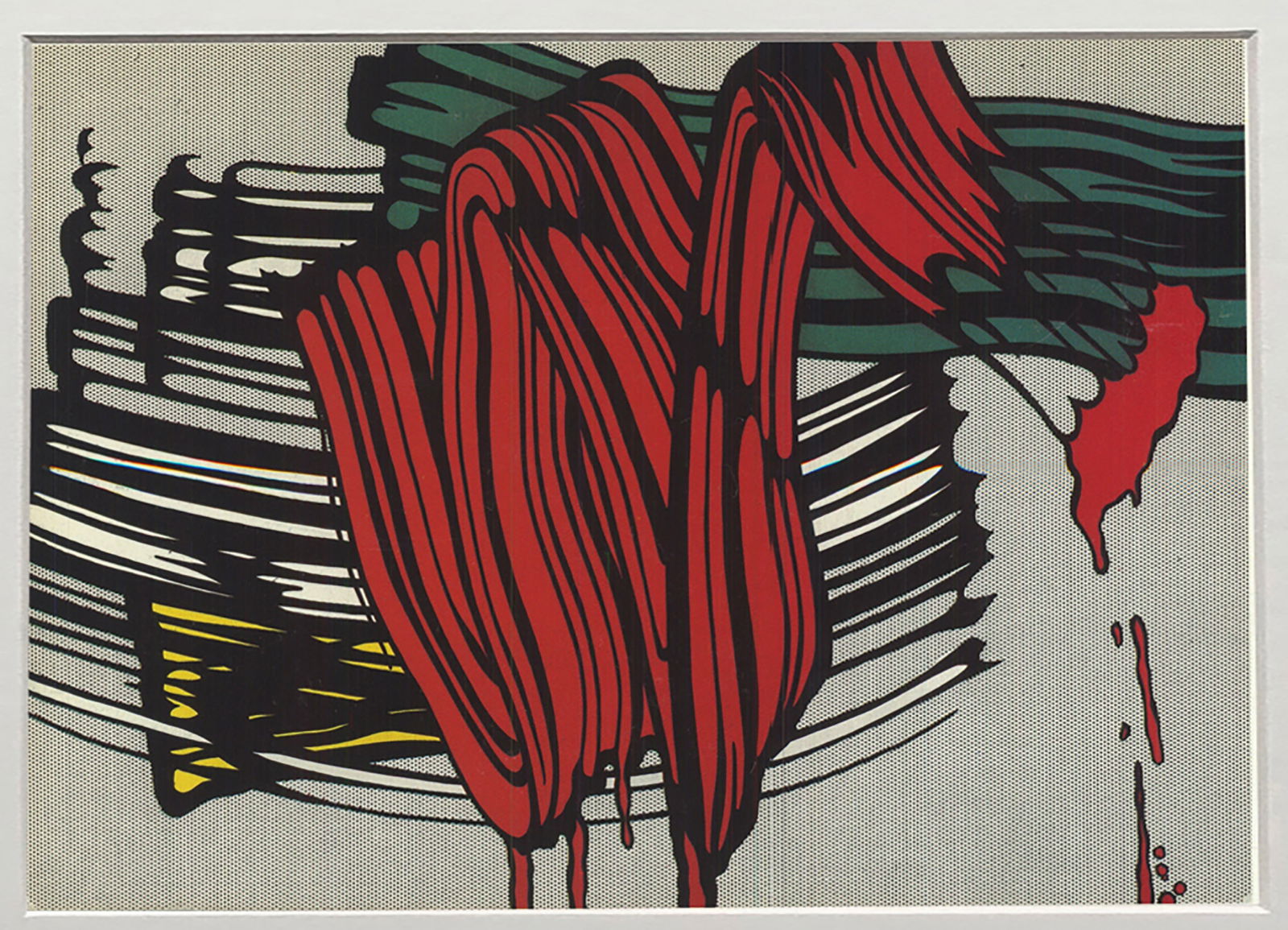 Roy Lichtenstein - Big Painting no. 6 - 1988 Offset Lithograph 4.25" x 6" - 2