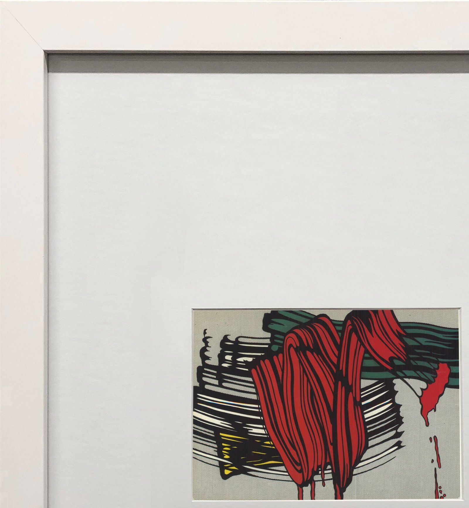 Roy Lichtenstein - Big Painting no. 6 - 1988 Offset Lithograph 4.25" x 6" - 3