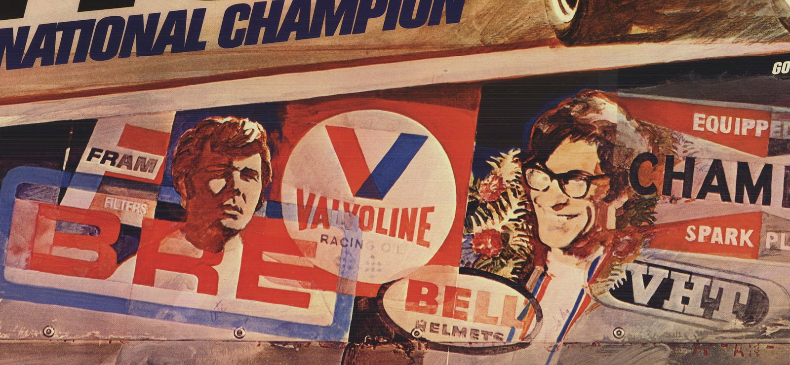 George Bartell - BRE Datsun 240z 1970 - 1970 Offset Lithograph 19.5" x 36" - 4