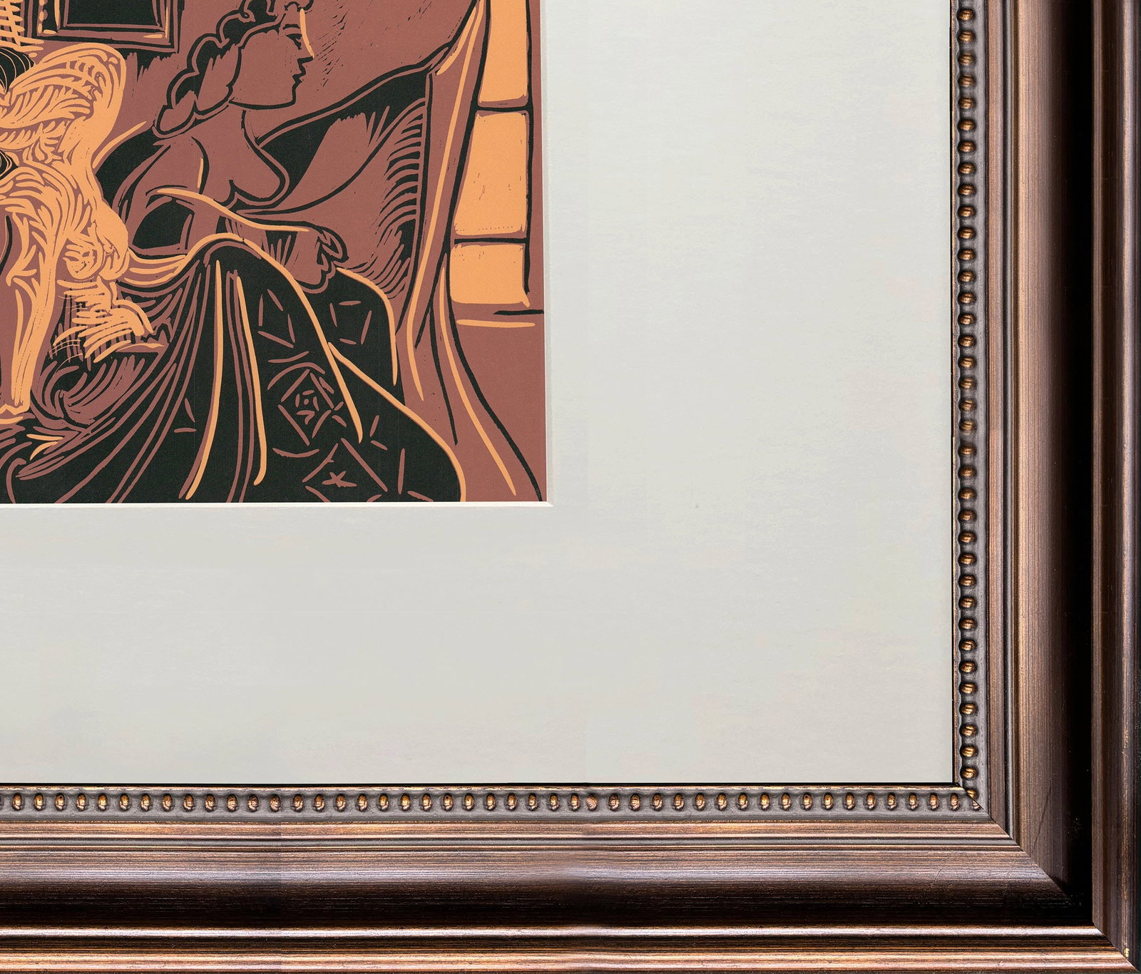 Pablo Picasso - Deux Femmes Pres de la Fenetre - 1971 Linocut 7.75" x 9.5" - 4