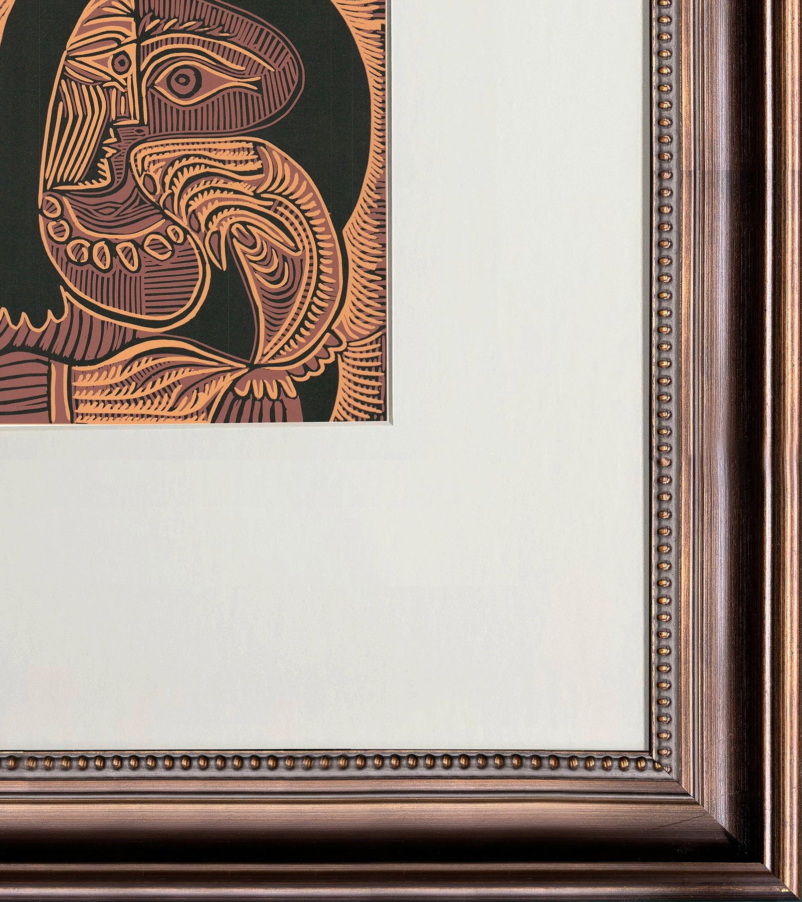 Pablo Picasso - Femme au Collier - 1971 Linocut 9.5" x 8" - 4