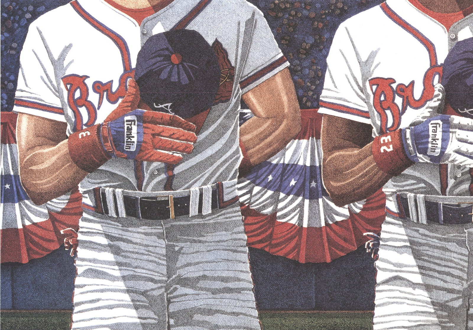 Dwight Baird - Home Of The Brave - 1994 Offset Lithograph - SIGNED 14" x 40" - 3