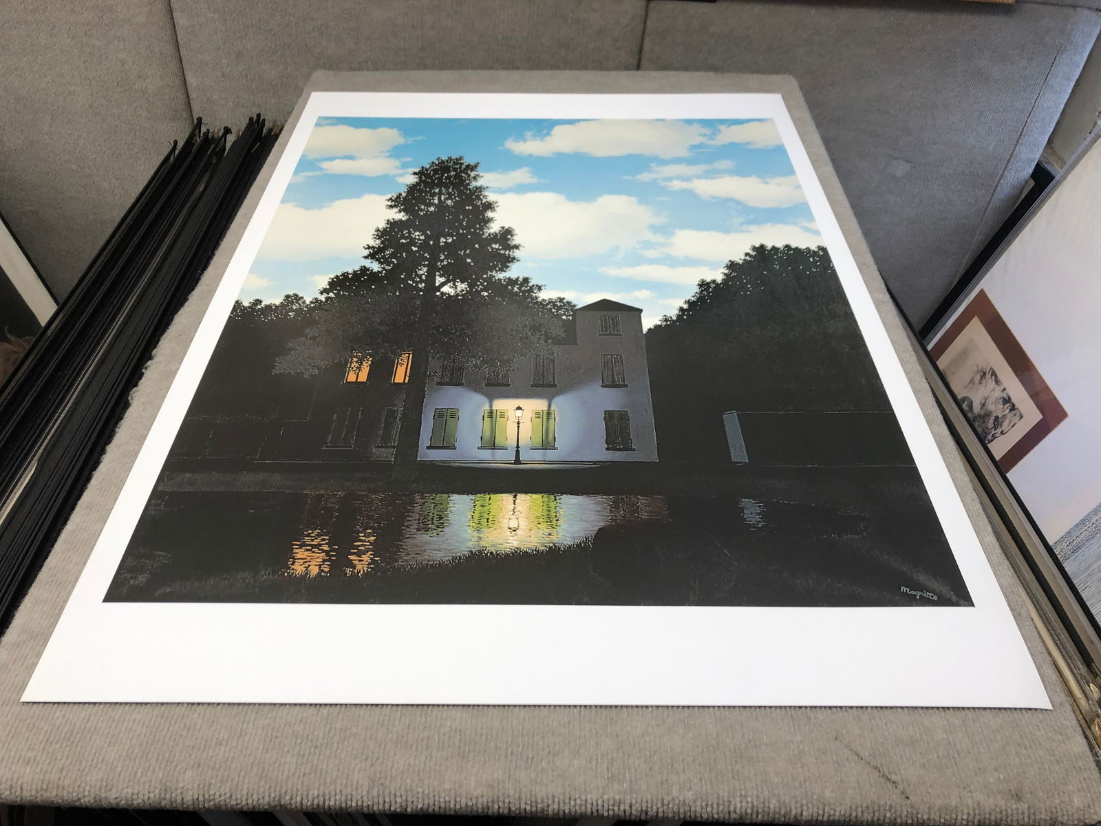 Rene Magritte - L'Empire des Lumieres - 2019 Offset Lithograph 39.25" x 27.5" - 2