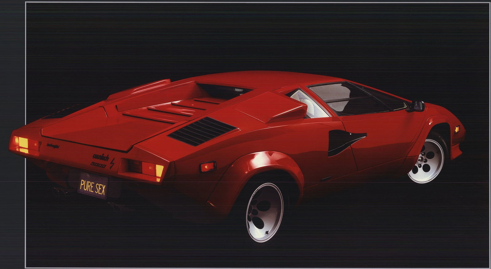 Roy Query - Lamborghini Countach 5000S - 1984 Offset Lithograph 24" x 36" - 2