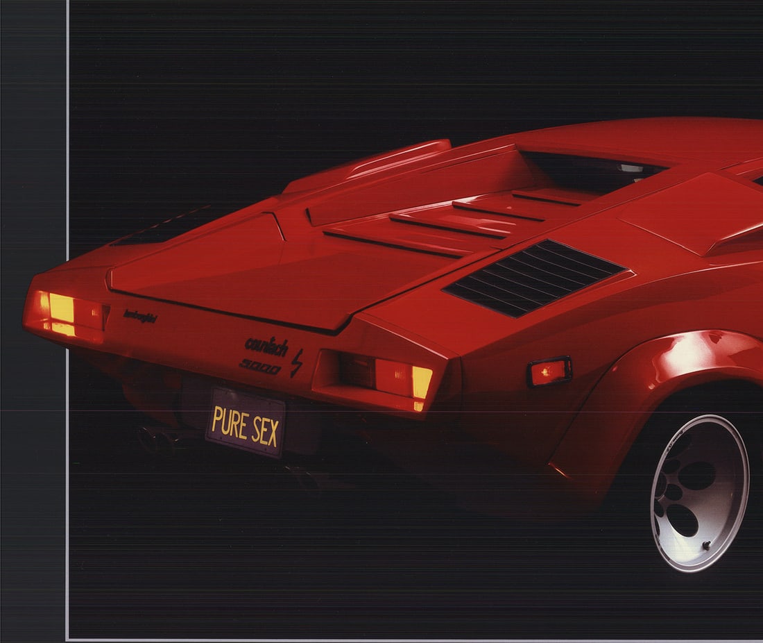 Roy Query - Lamborghini Countach 5000S - 1984 Offset Lithograph 24" x 36" - 4