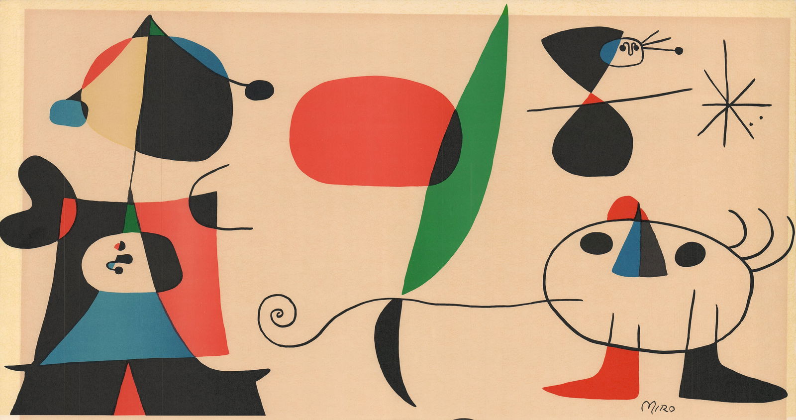 Joan Miro - Les Fauves - 1966 Lithograph 20" x 26" - 3