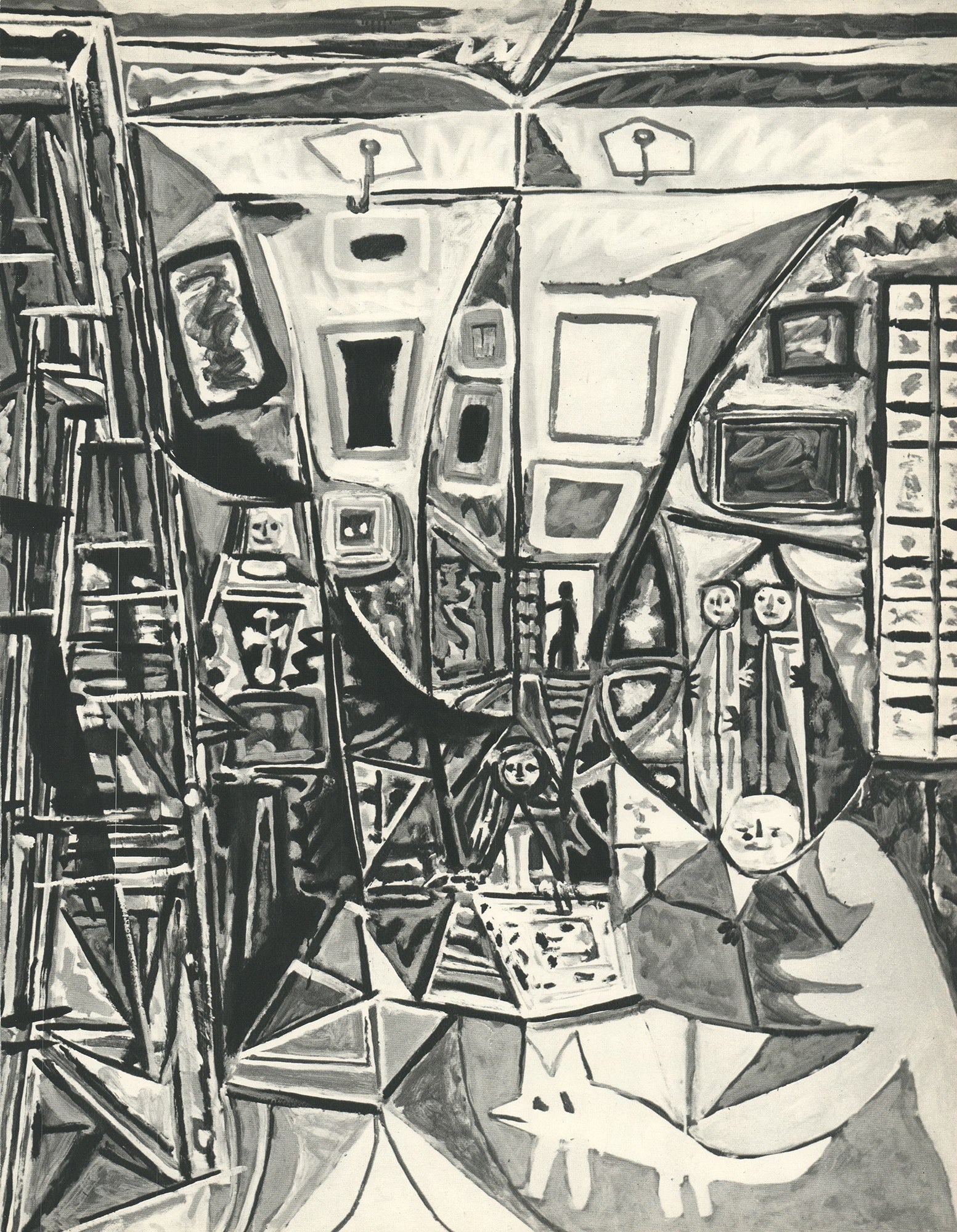 Pablo Picasso - Les Menines - 1971 Offset Lithograph 12.25" x 9.5": Title: Pablo Picasso - Les Menines - 1971 Offset Lithograph 12.25" x 9.5" Description: "Les Menines" by Pablo Picasso, 1971 Unsigned Offset Lithograph. Paper size is 12.25 x 9.5 inches, with an image