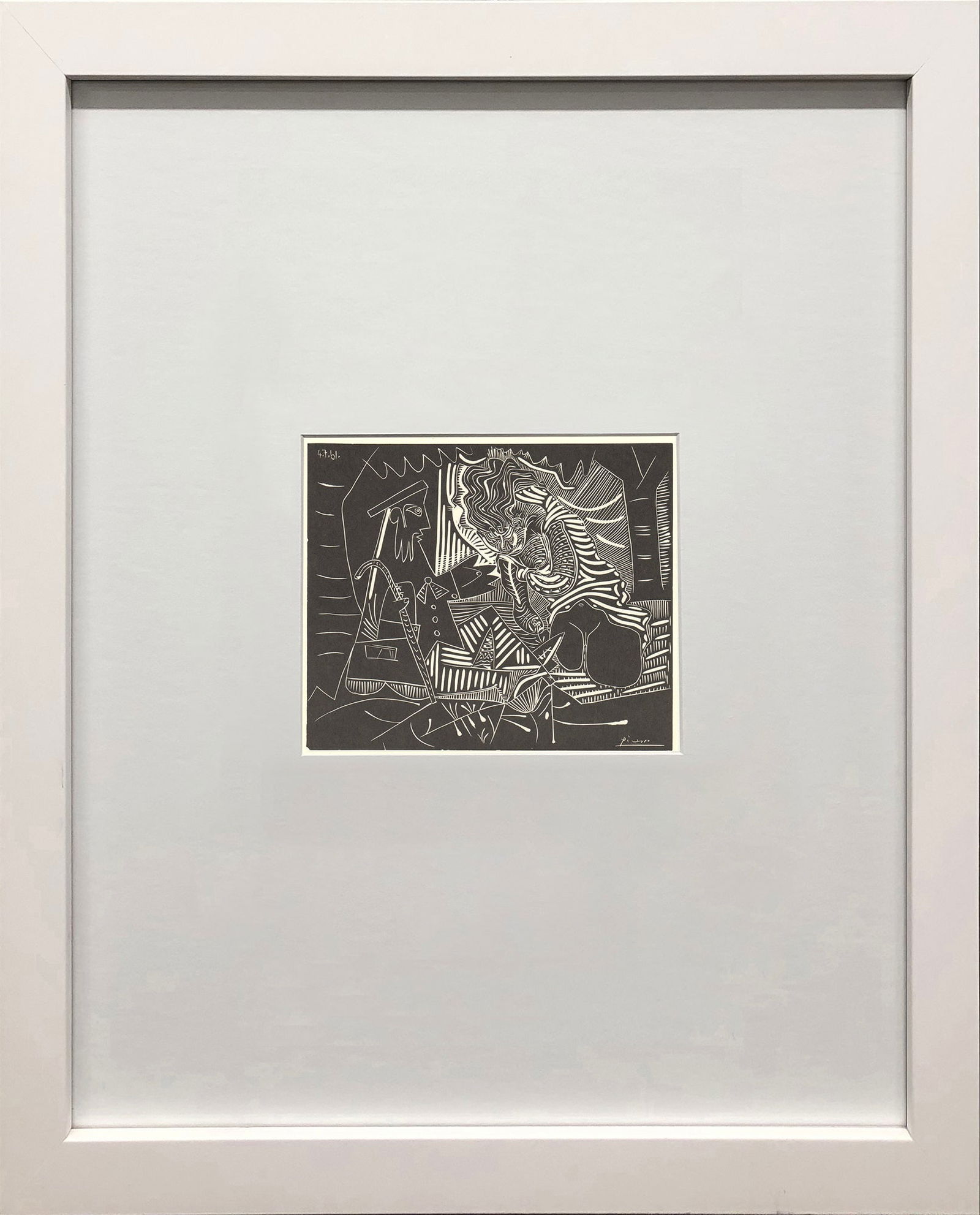 Pablo Picasso - Luncheon on the Grass (White) - 1972 Offset Lithograph 5.75" x 7.5" (1 of 4)