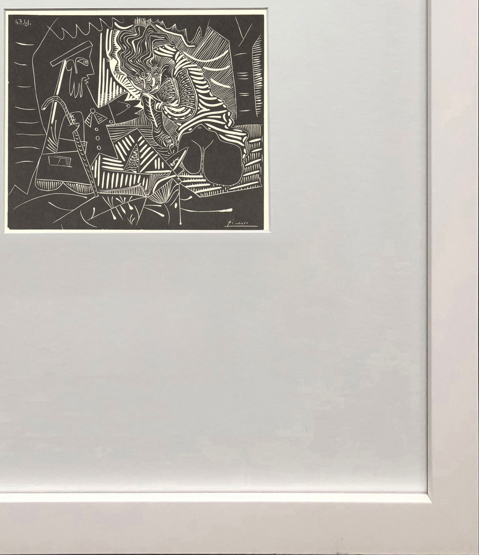 Pablo Picasso - Luncheon on the Grass (White) - 1972 Offset Lithograph 5.75" x 7.5" - 4