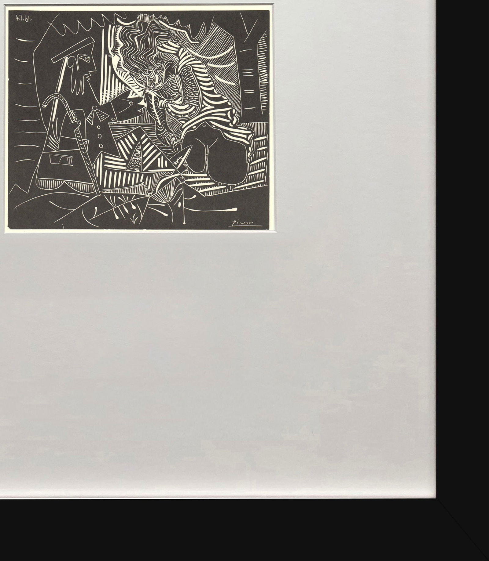 Pablo Picasso - Luncheon on the Grass (White) - 1972 Offset Lithograph 5.75" x 7.5" - 4