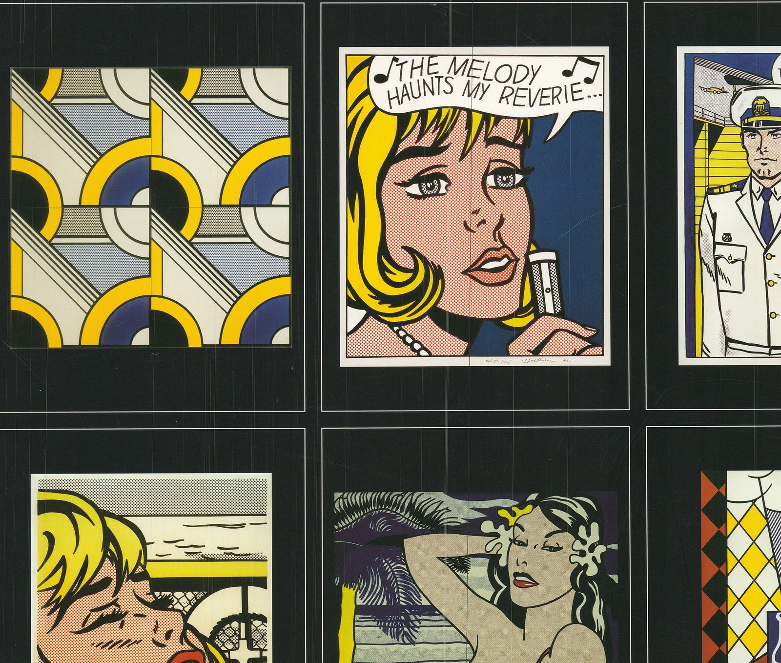 Roy Lichtenstein - Masterpieces - Offset Lithograph 18" x 19" - 2