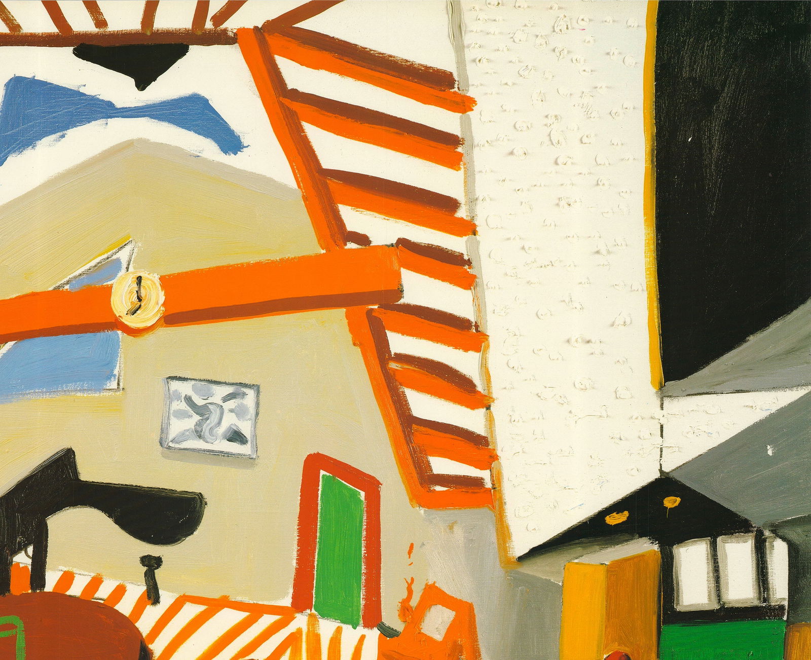 David Hockney - Montcalm Interior at Seven O'Clock - 1988 Offset Lithograph 27.75" x 33" - 4