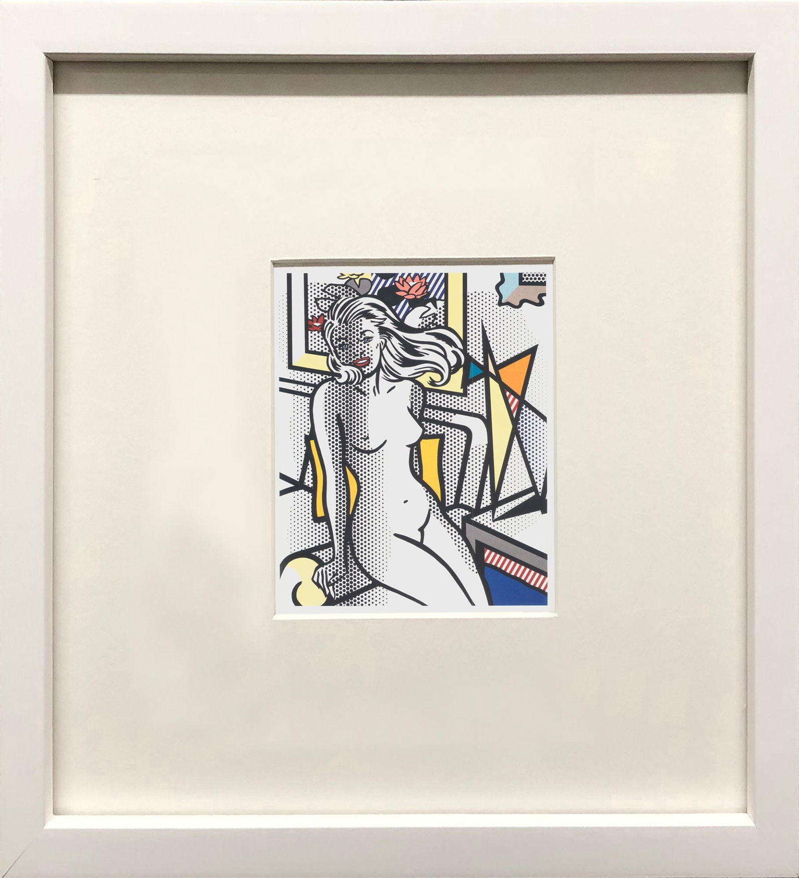 Roy Lichtenstein - Figure with Yellow Pillow - 1997 Offset Lithograph 11" x 5" (1 of 4)