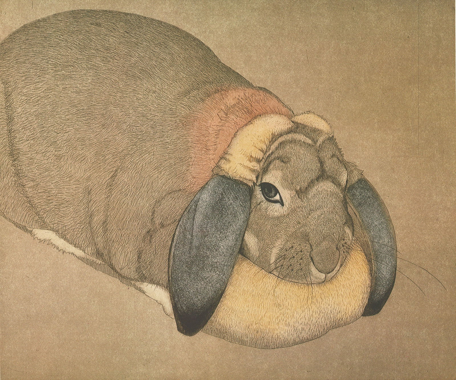 Beth Van Hoesen - Prints, Drawings, Watercolors - 1980 Offset Lithograph - SIGNED 24" x 18" - 3