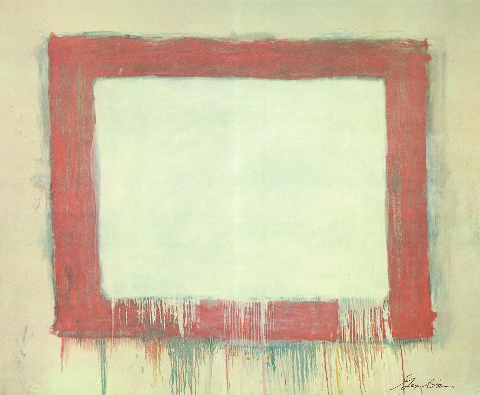 Gene Davis - Rectangle Paintings 1957-1958 - 1977 Offset Lithograph 17.5" x 19.25" - 2