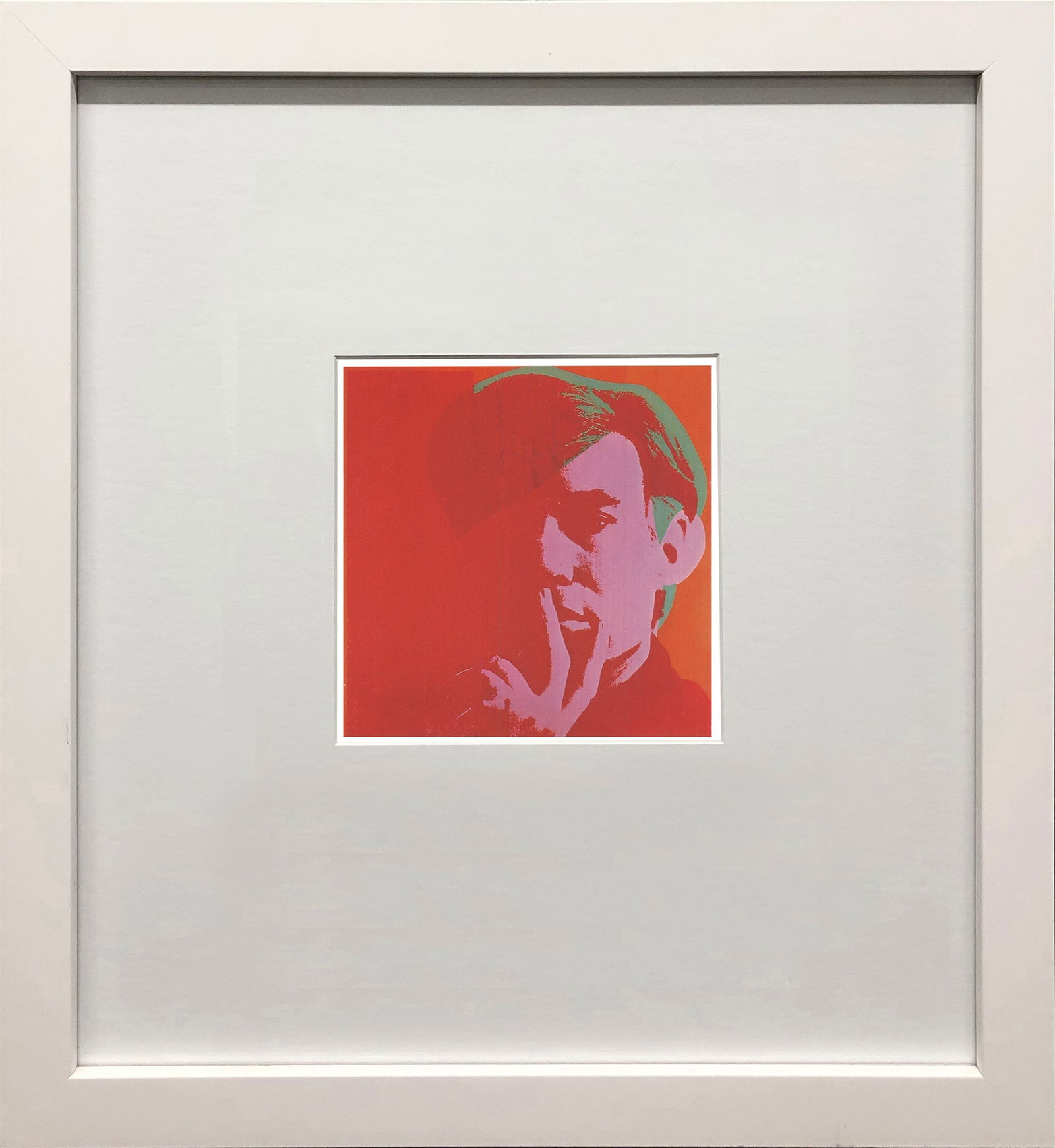 Andy Warhol - Self Portrait - 1980 Offset Lithograph 6" x 4.25": Title: Andy Warhol - Self Portrait - 1980 Offset Lithograph 6" x 4.25" Description: "Self Portrait" by Andy Warhol, 1980 Unsigned Offset Lithograph. Paper size is 6 x 4.25 inches, with an image size o