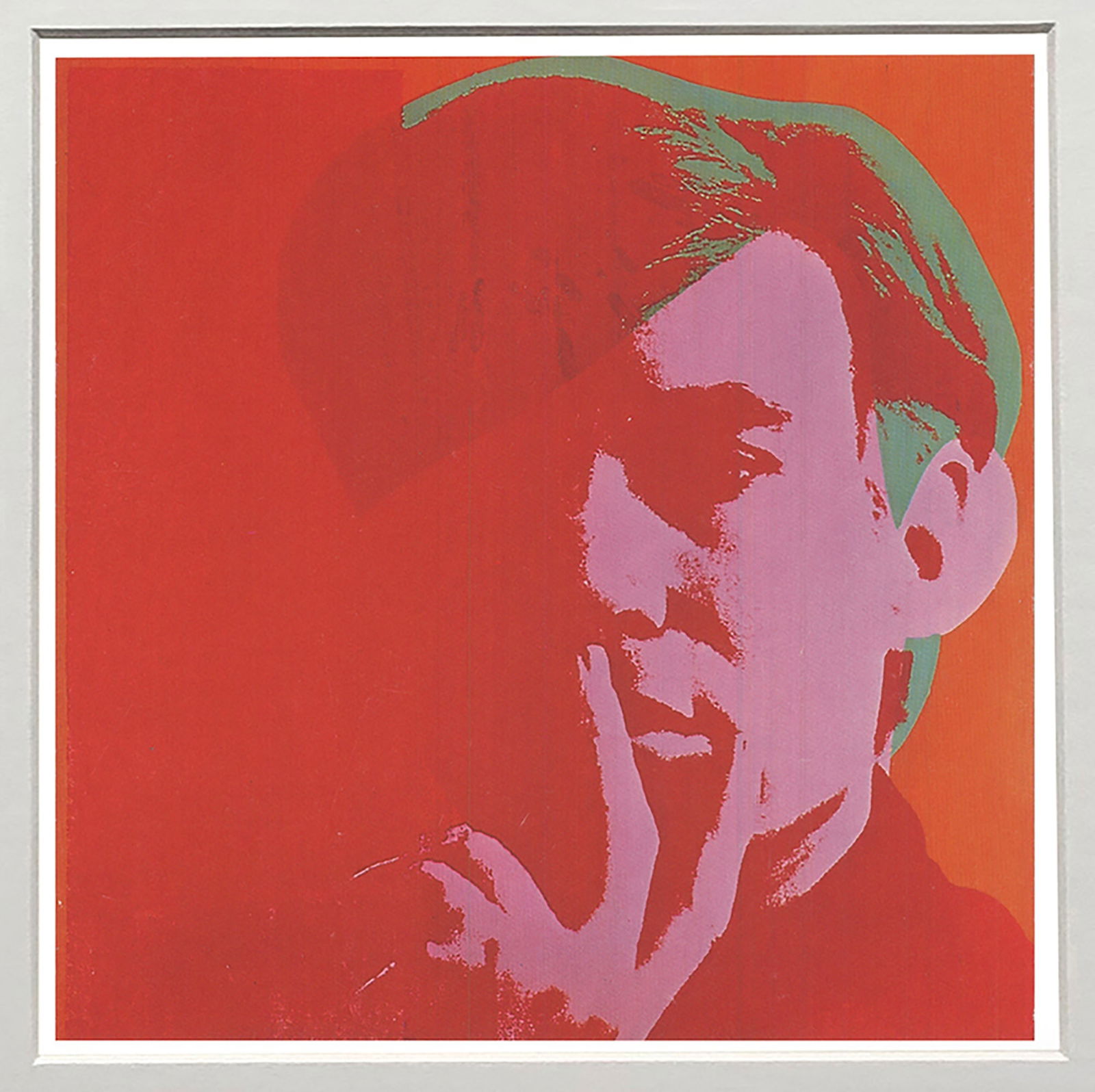 Andy Warhol - Self Portrait - 1980 Offset Lithograph 6" x 4.25" - 2