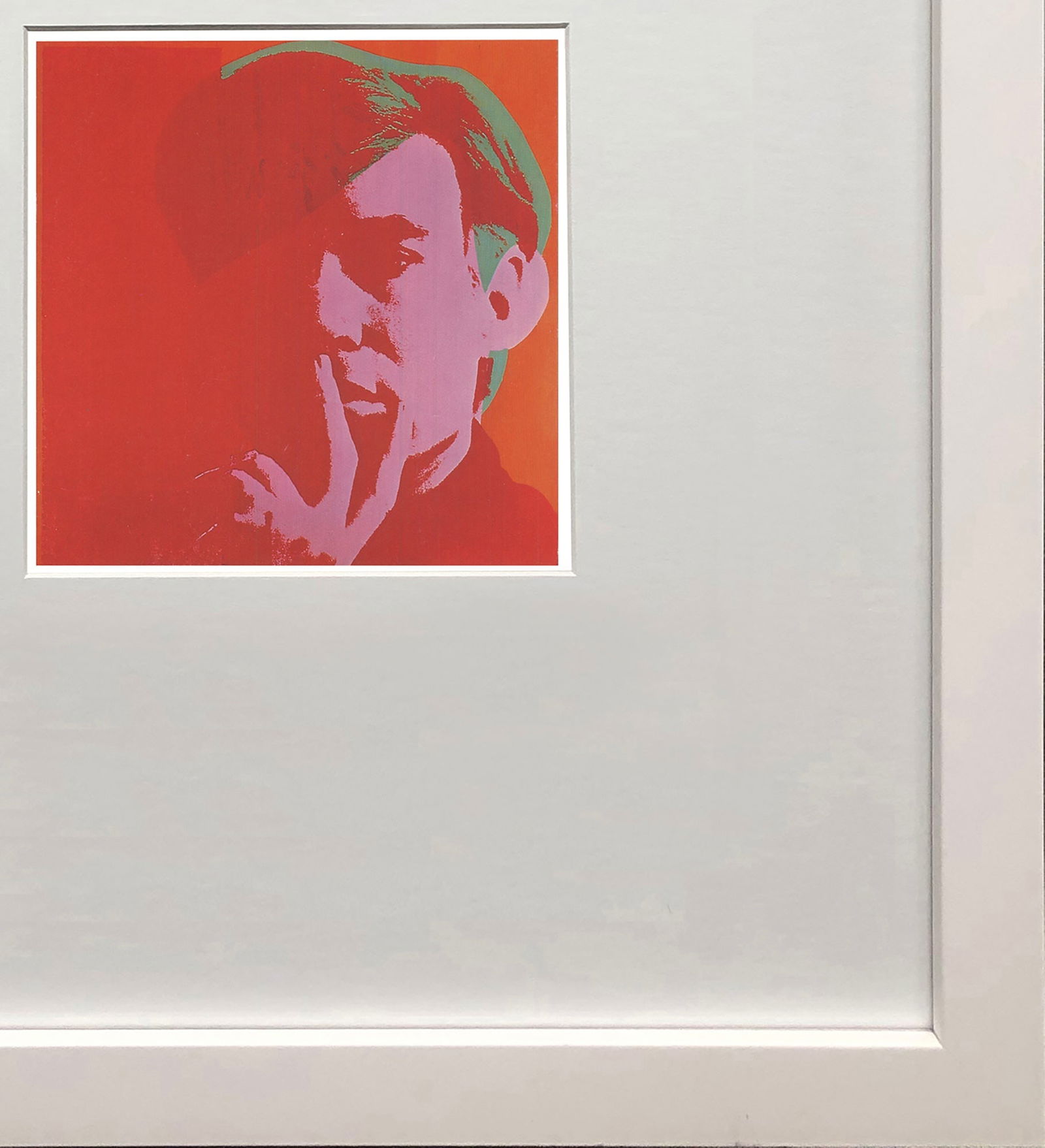 Andy Warhol - Self Portrait - 1980 Offset Lithograph 6" x 4.25" - 4