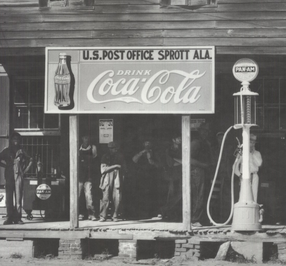 Artist Unknown - Southern Cross Road Grocery Store and Gas Pump - 1994 Offset Lithograph 31.5" x - 4