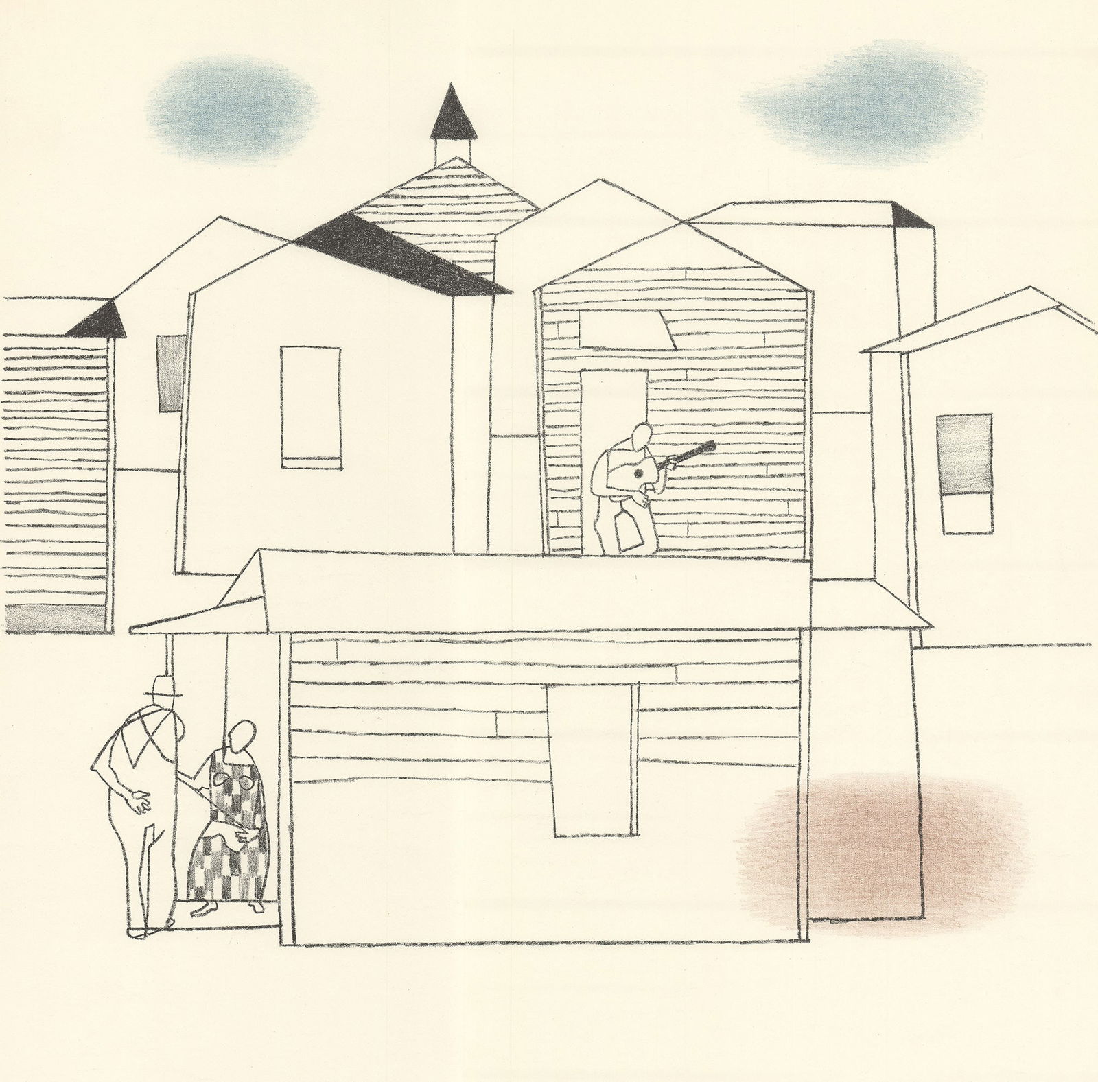 Robert Gwathmey - Terry Dintenfass - 1967 Offset Lithograph 26" x 18" - 2