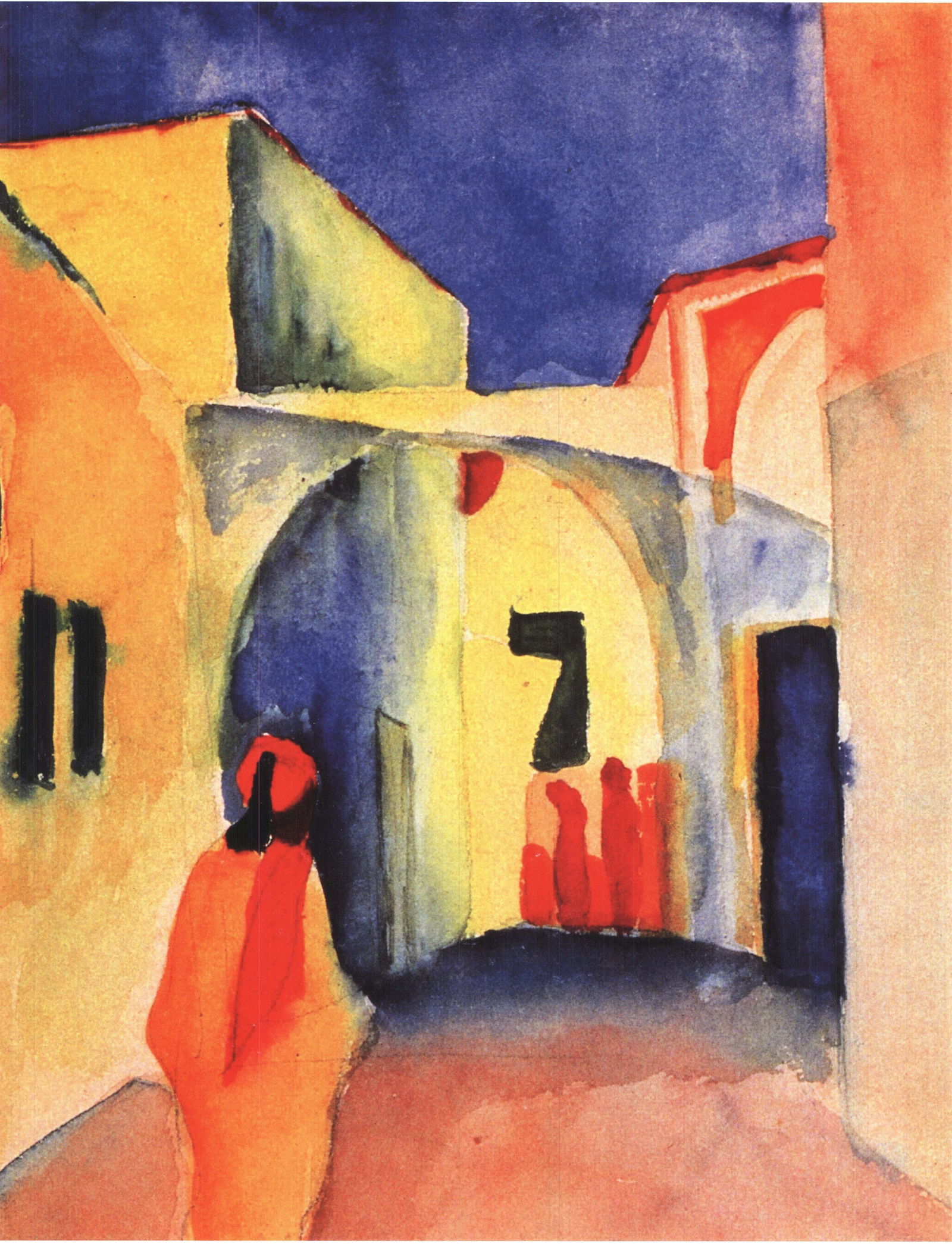 August Macke - The Casbah - 2010 Offset Lithograph 19" x 13" - 2