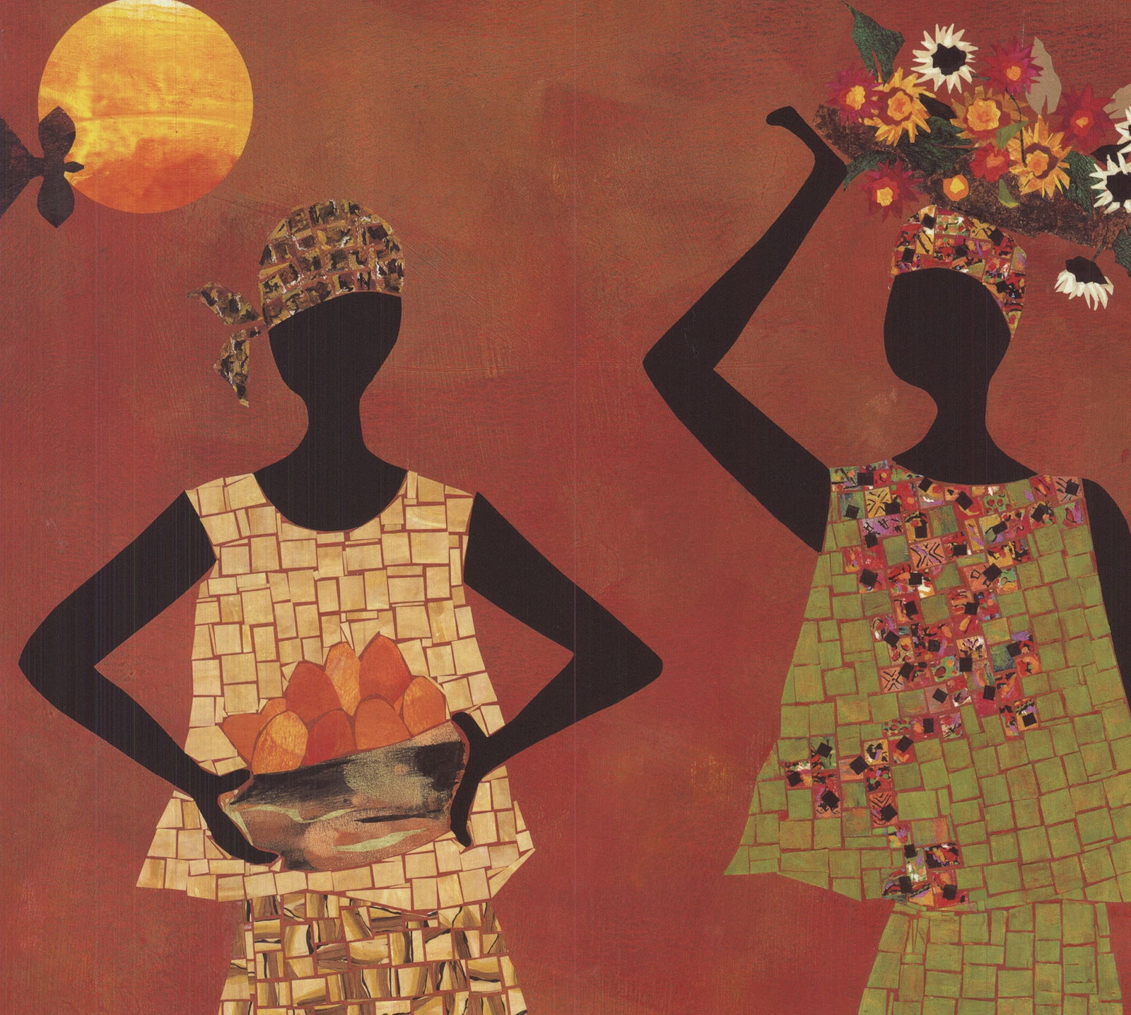 Charleen Martin - Three Sisters - 2002 Offset Lithograph 23.75" x 23.75" - 2