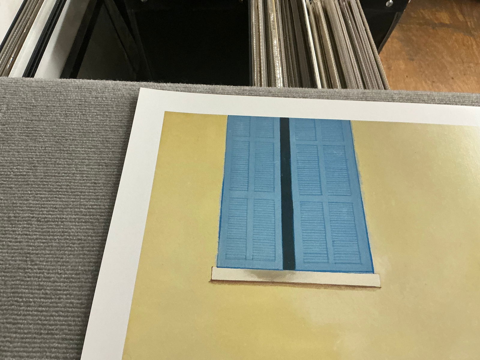 David Hockney - Two Deckchairs, Calvi - 1985 Offset Lithograph 30" x 33" - 10