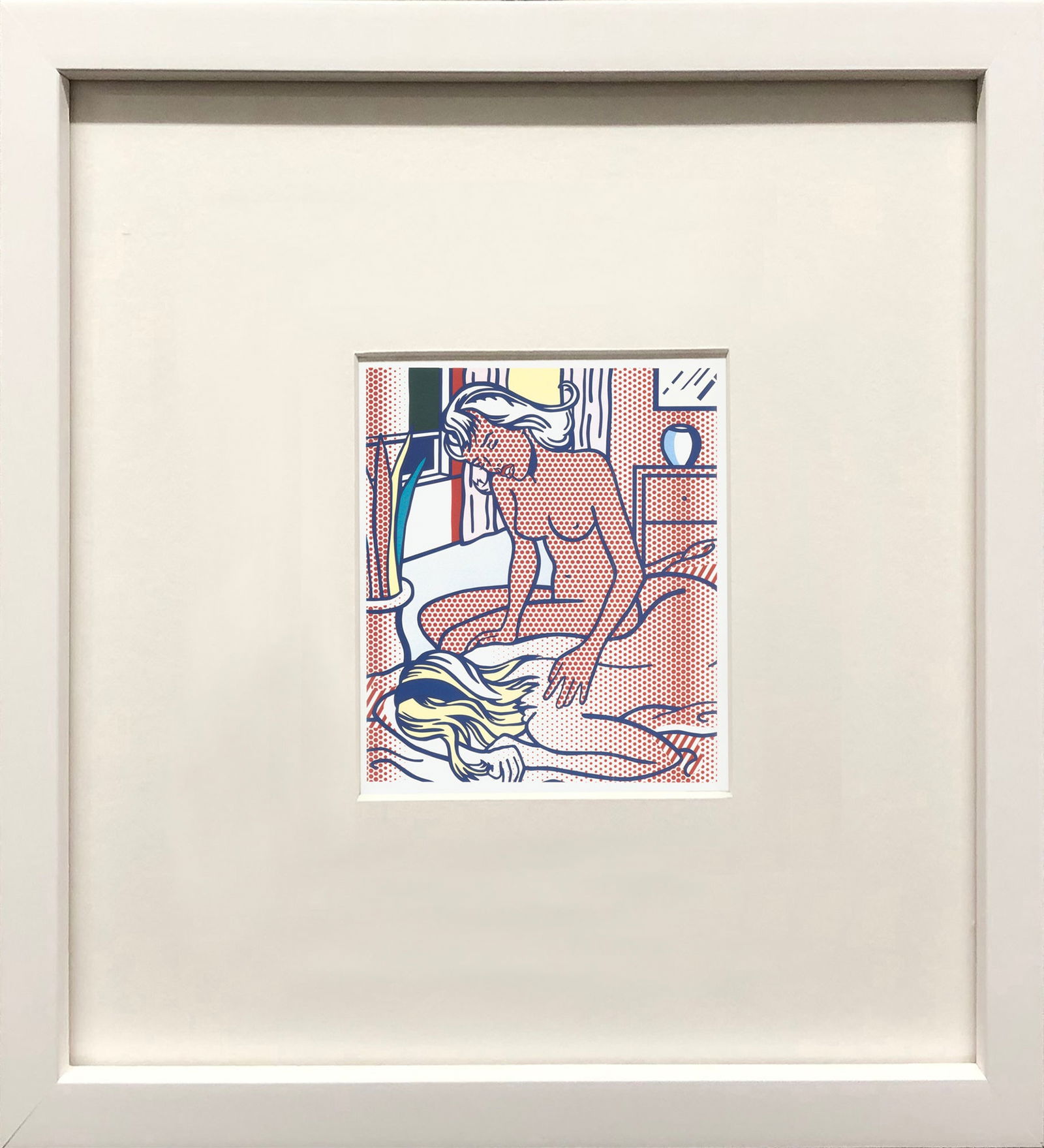 Roy Lichtenstein - Two Figures, State I - 1997 Offset Lithograph 11" x 8.5": Title: Roy Lichtenstein - Two Figures, State I - 1997 Offset Lithograph 11" x 8.5" Description: "Two Figures, State I" by Roy Lichtenstein, 1997 Unsigned Offset Lithograph. Paper size is 11 x 8.5 inch