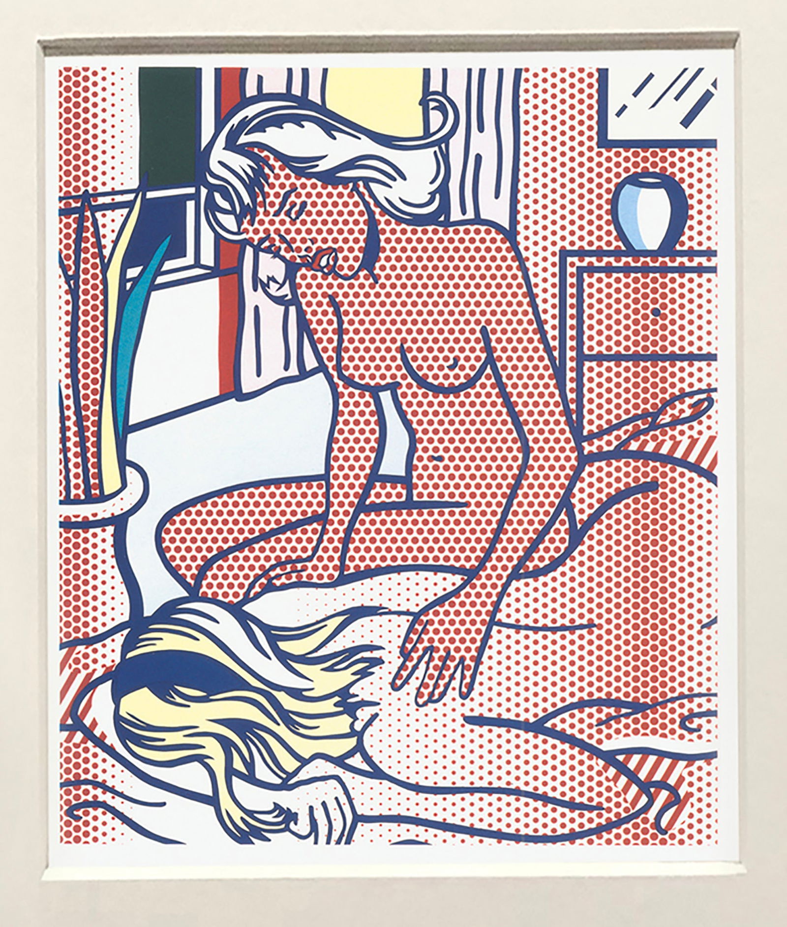 Roy Lichtenstein - Two Figures, State I - 1997 Offset Lithograph 11" x 8.5" - 2
